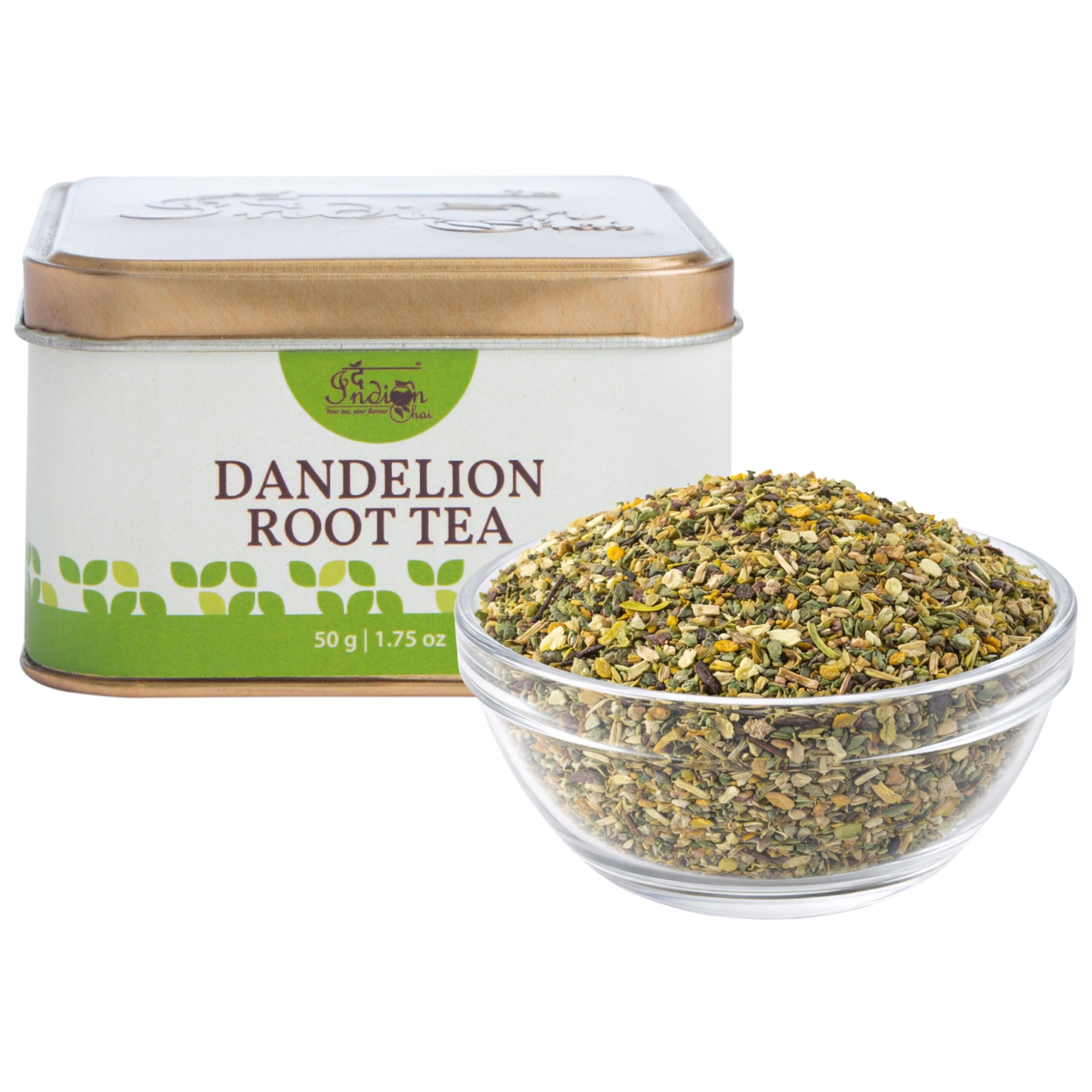 The Indian Chai – Dandelion Root Tea 50g | With 14+ Herbs | For Detox, Cleansing Liver | Supports Kidney Function and Digestive Health | Powerhouse of Antioxidants