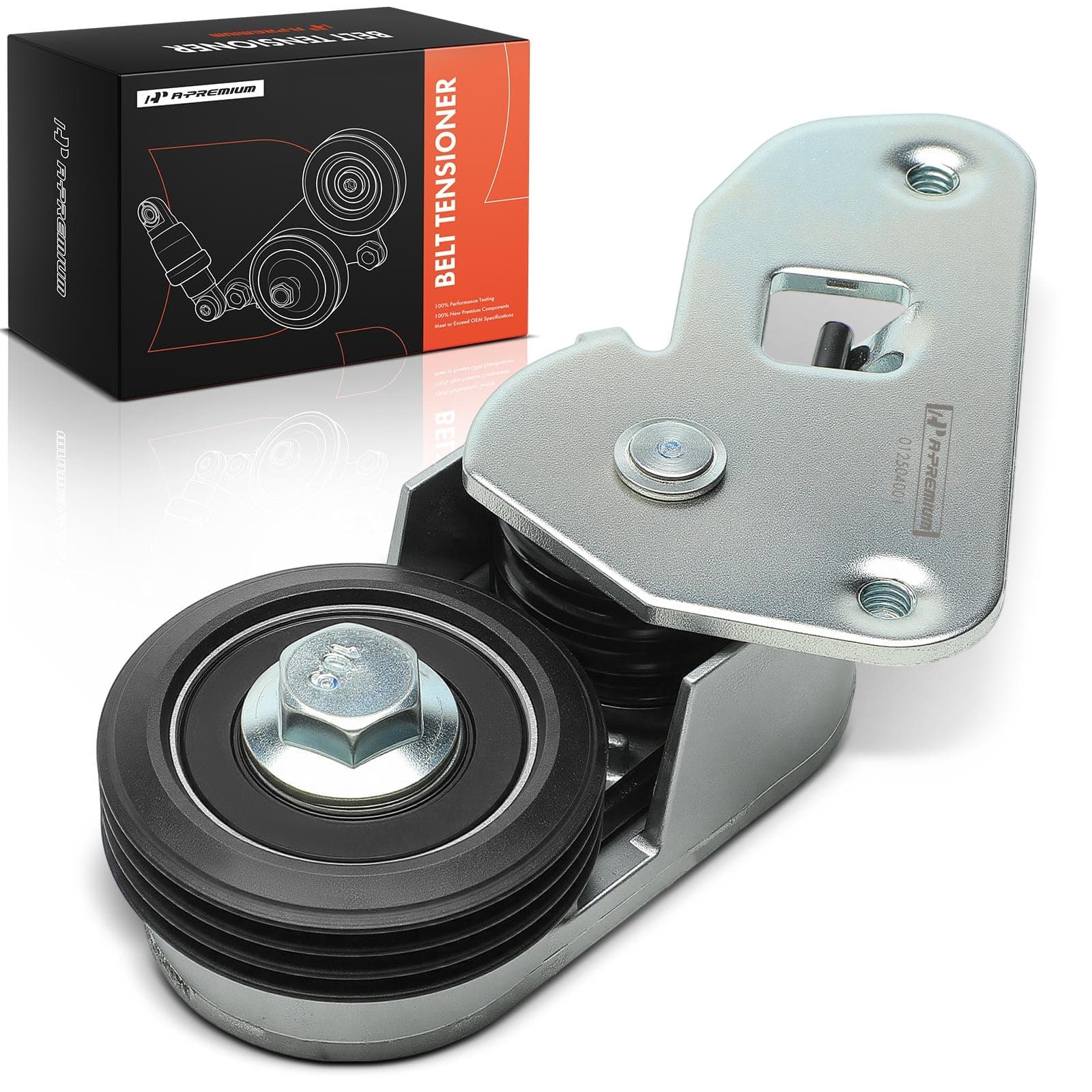 A-Premium Belt Tensioner Assembly with Pulley Compatible with Buick Lucerne Cadillac DeVille DTS Eldorado Seville Oldsmobile Aurora Pontiac Bonneville
