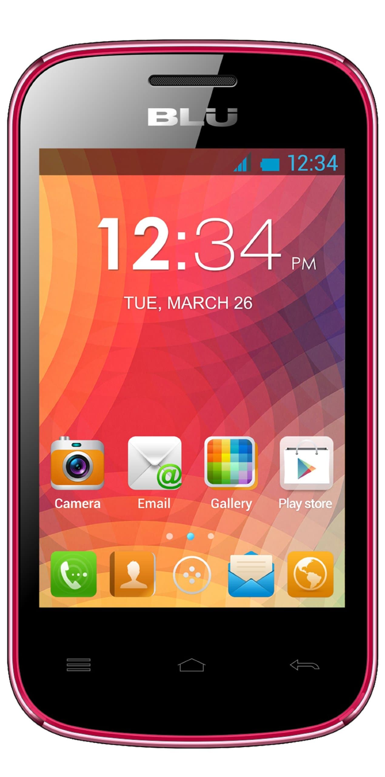 BLU Dash JR D140 Unlocked Dual Sim Phone (Pink)