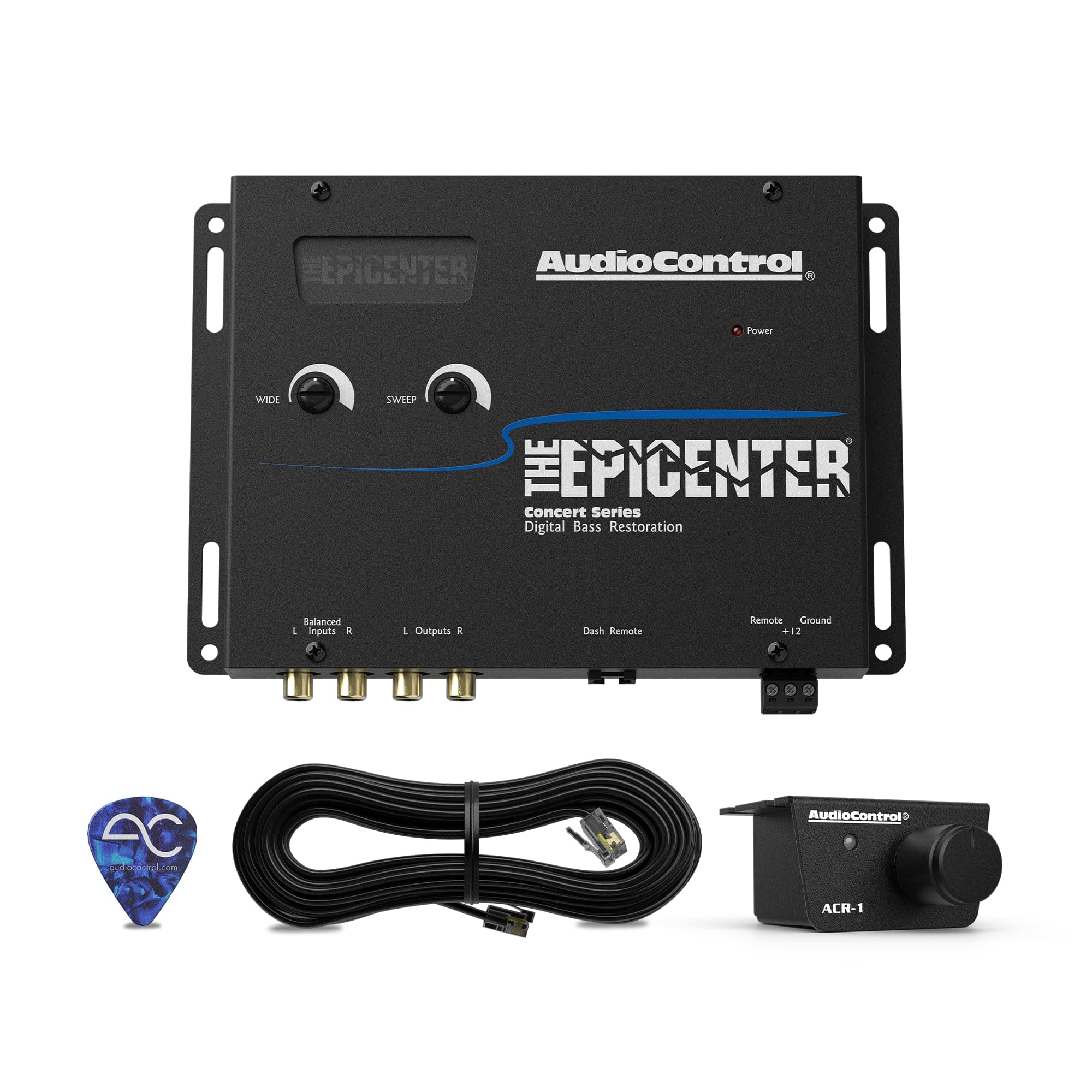AudioControl EPICENTER Digital Bass Restoration Control Processor, Car Audio Bass Booster Enhancer with Wired Remote Control (Black)