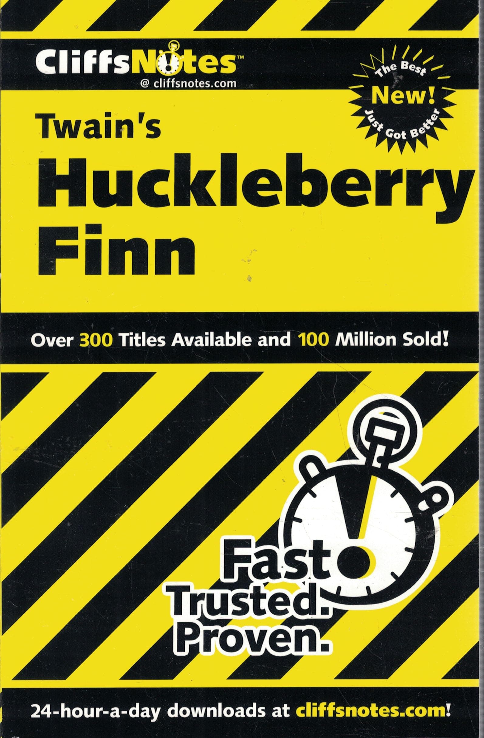 CliffsNotes on Twain's The Adventures of Huckleberry Finn (Cliffsnotes Literature Guides) 1st Edition