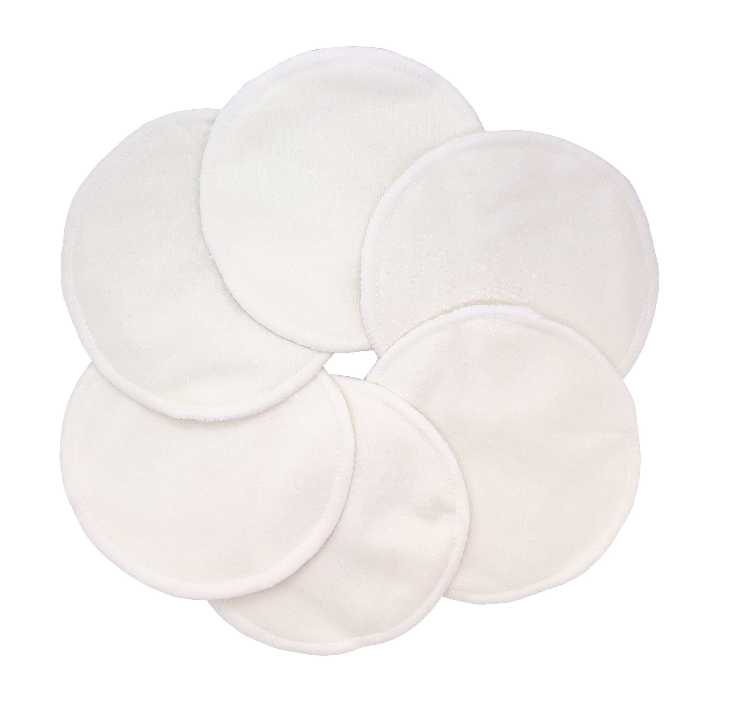 ana wizWashable Natural Bamboo Breast Pads (Pack of 12, Natural)