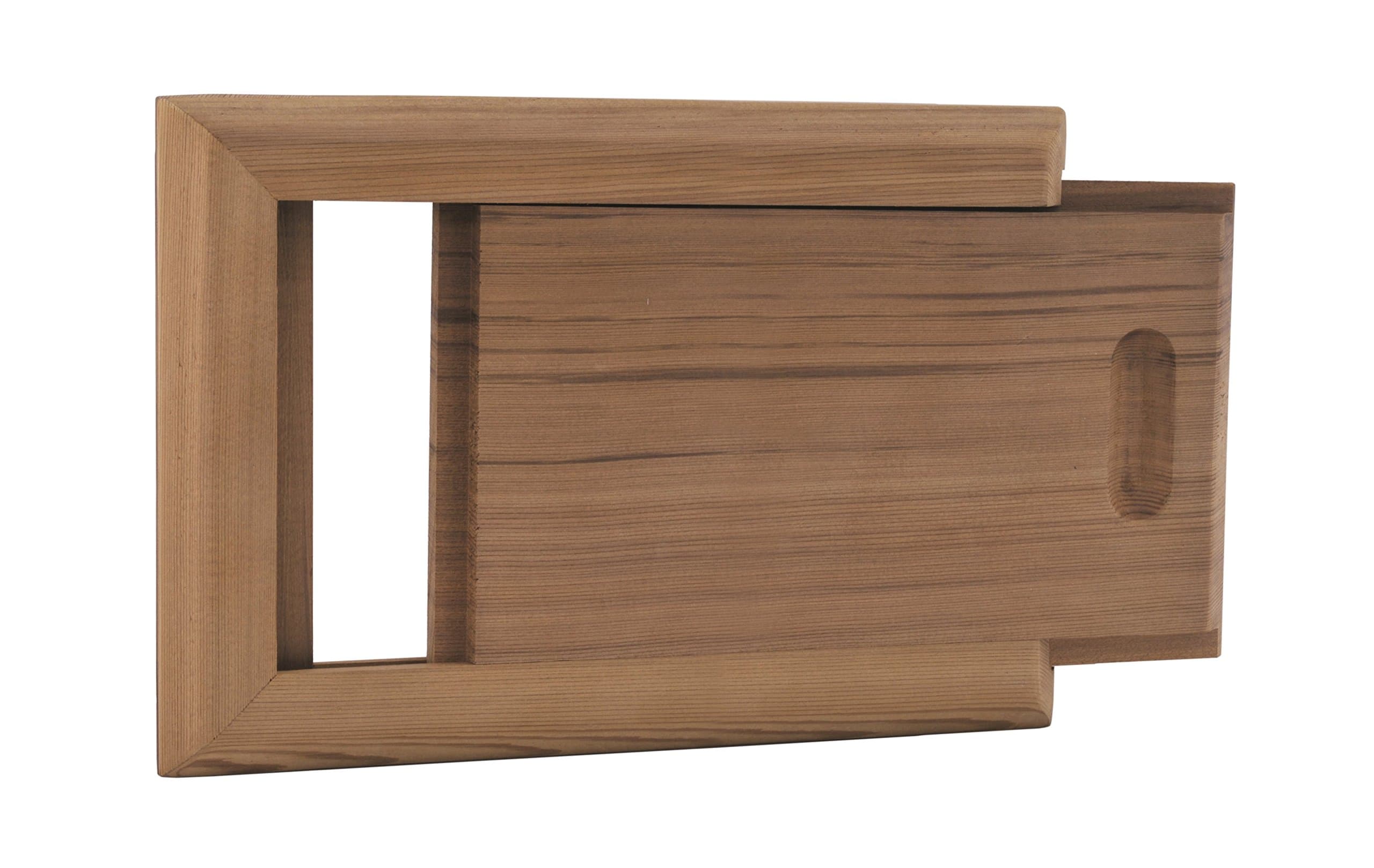 The Sauna PlaceAdjustable Cedar Sauna Air Ventilation Louver 4'' x 10'' for Sauna Room Air Ventilation