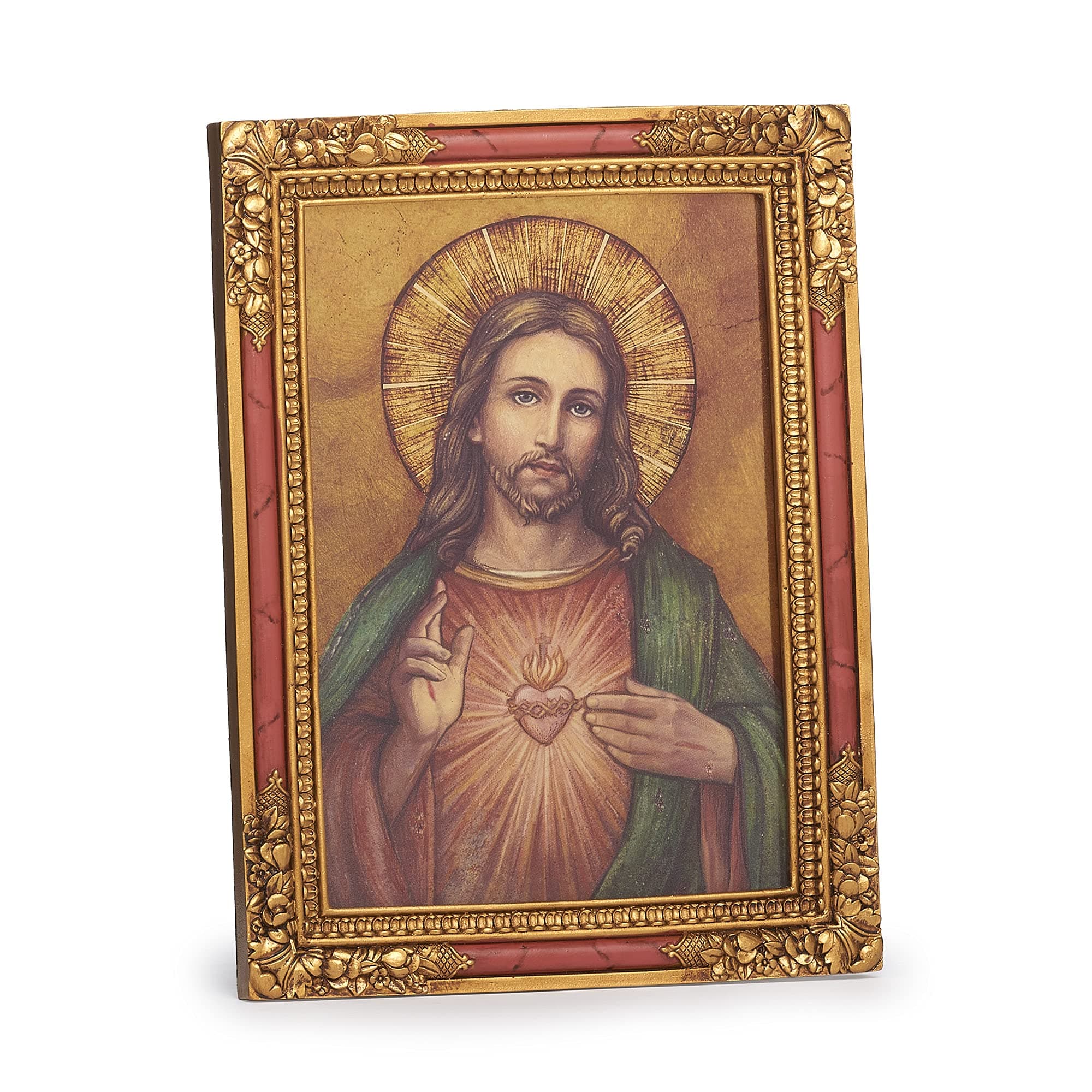 Joseph's Studio by Roman - Collection, 7.25" H Sacred Heart Icon, Made from Resin, High Level of Craftsmanship and Attention to Detail, Durable and Long Lasting
