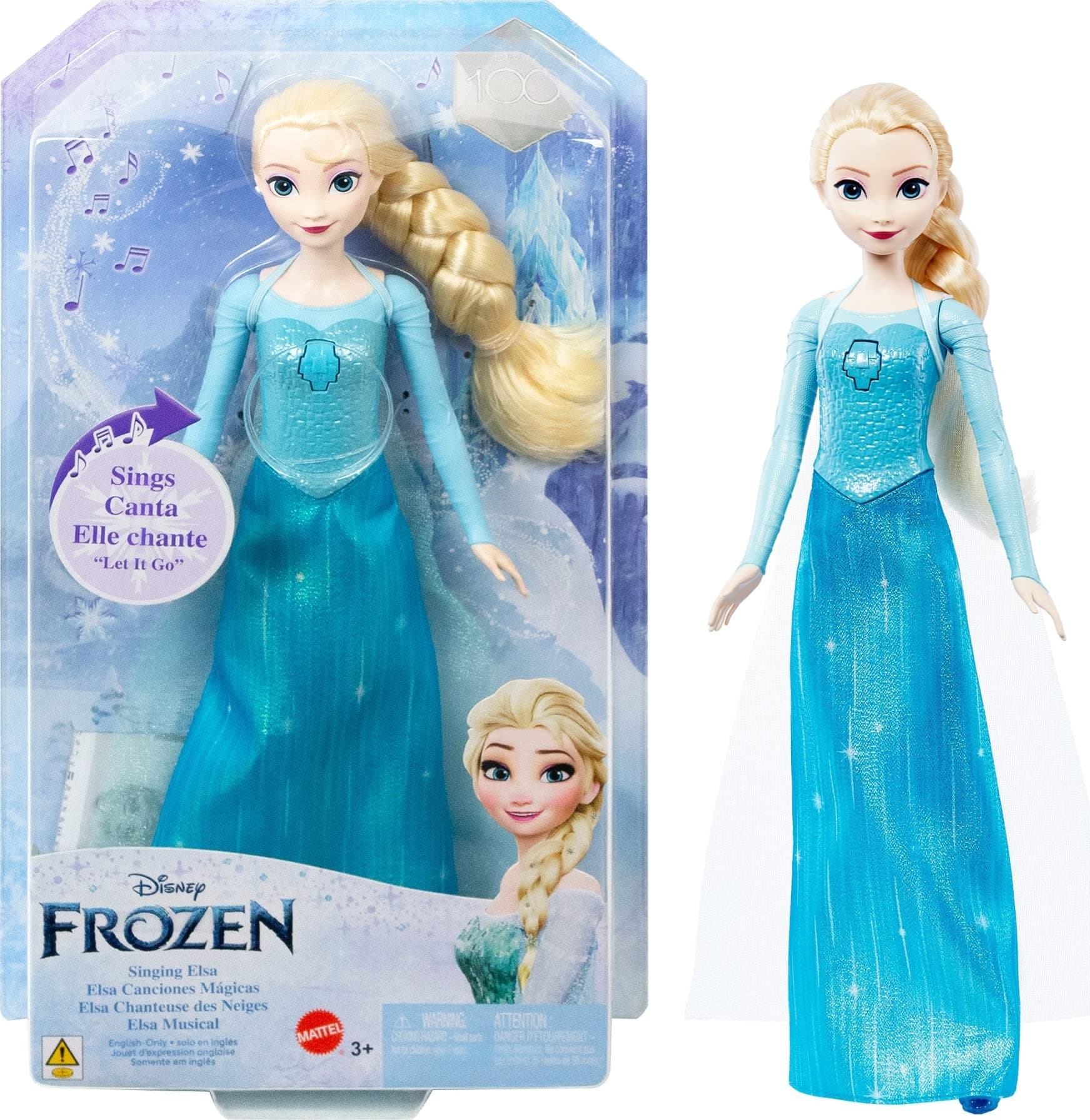 Disney Frozen Singing Elsa Doll, Sings Clip of “Let It Go” from Disney Movie​Frozen