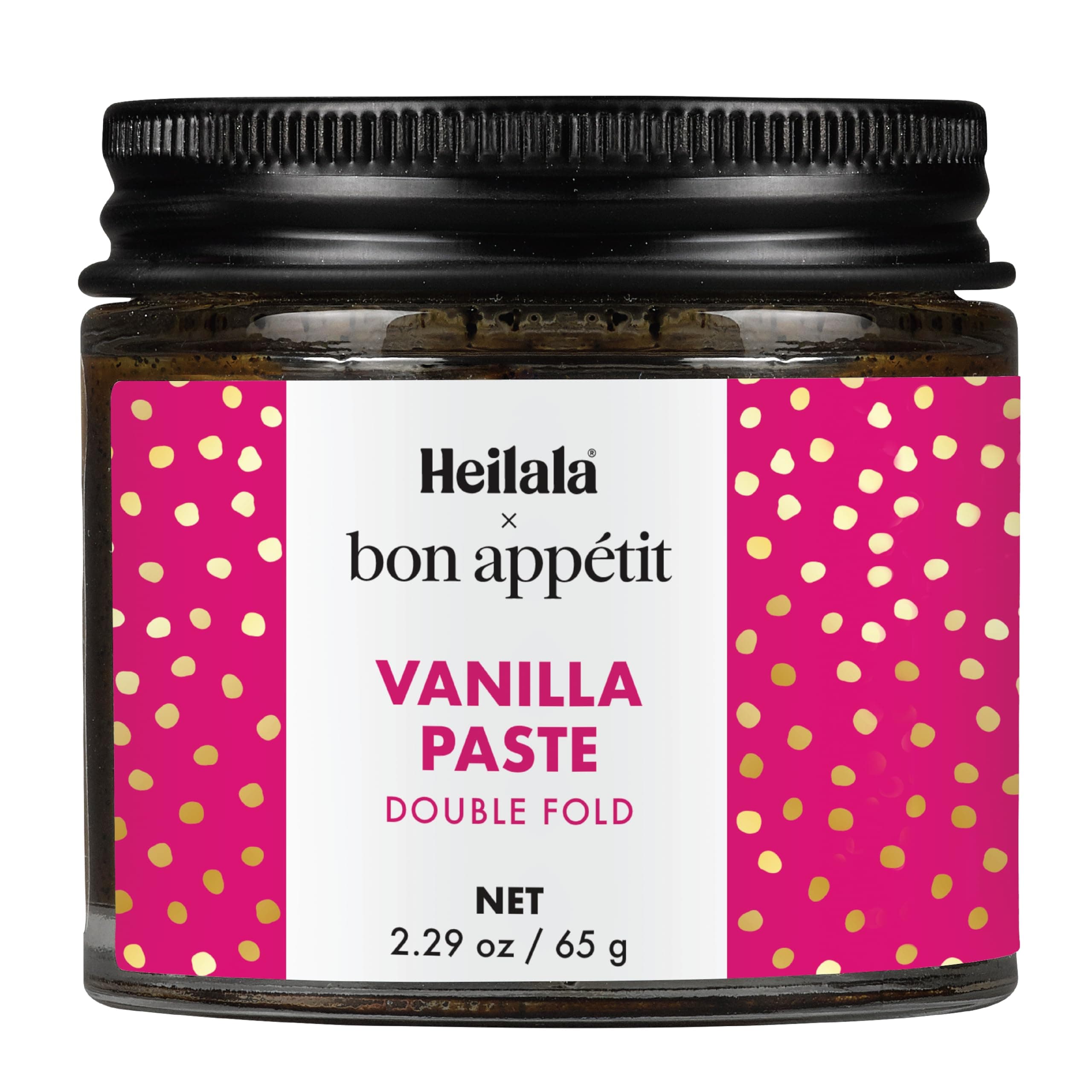 Heilala x Bon Appétit Double Fold Vanilla Bean Paste – Twice the Flavor and concentration, Sustainably Sourced, 2.29 oz