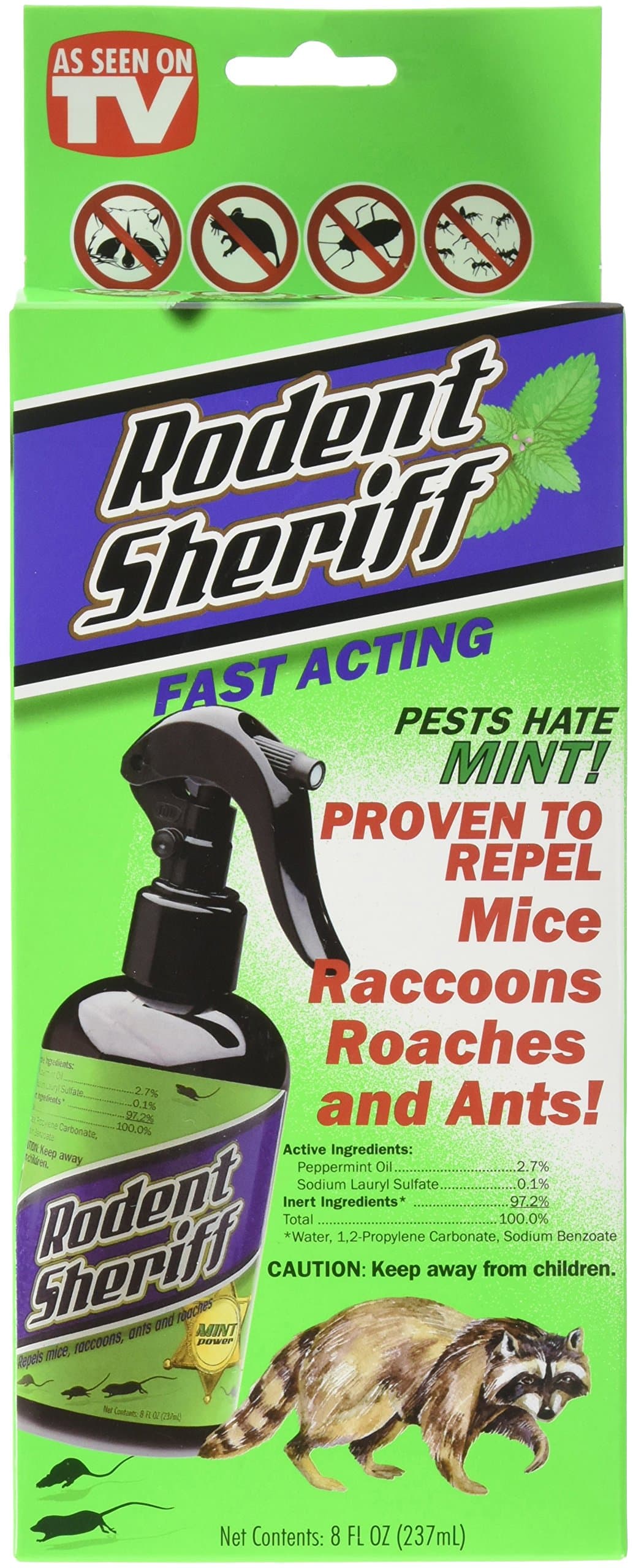 TRISALES Marketing LLC RDS00012 8OZ Rodent Sheriff, Green, 12 g