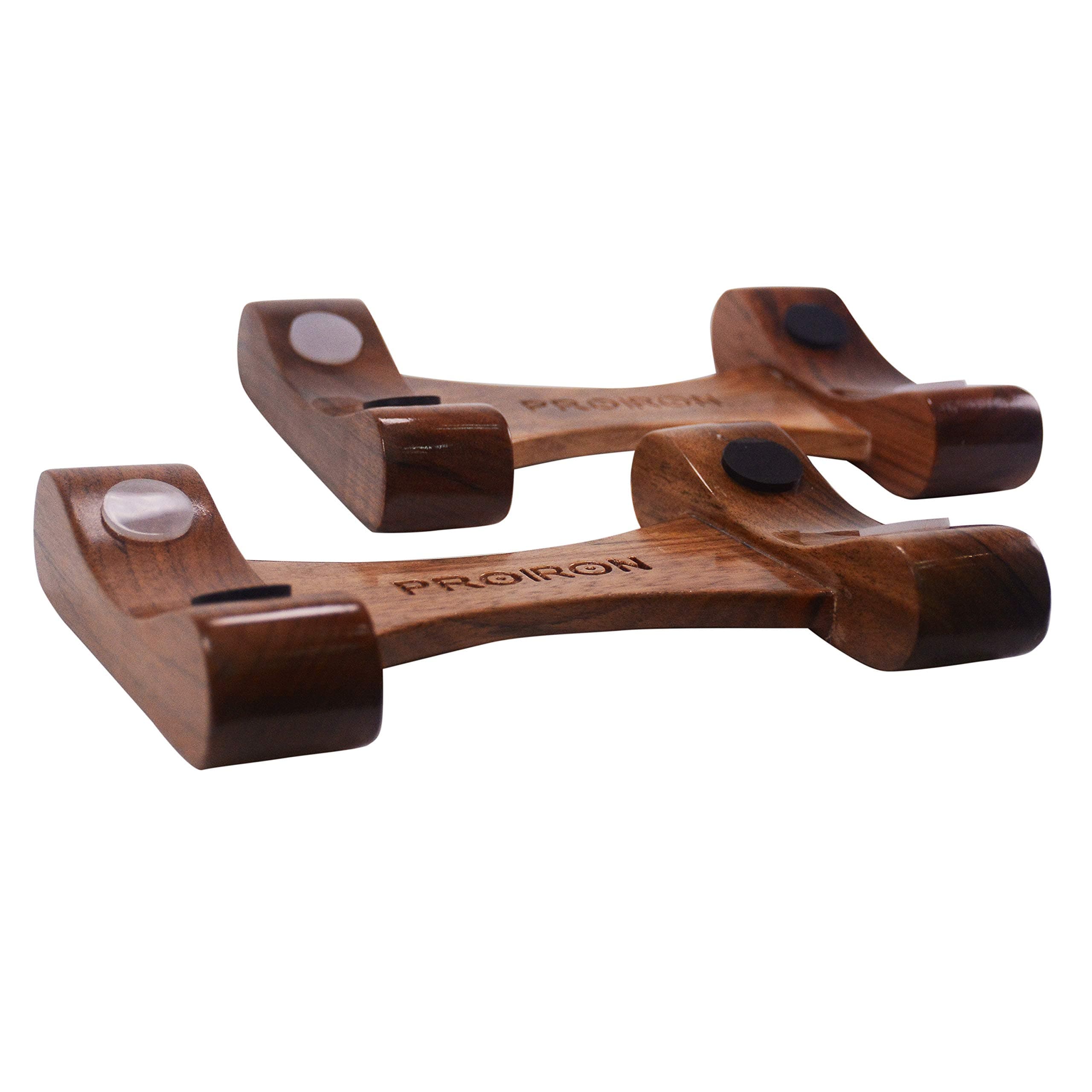 PROIRON Dumbbell Weight Rack Walnut Wood Dumbbell Trays For Adjustable Dumbbell Set (Boxed in a pairs)