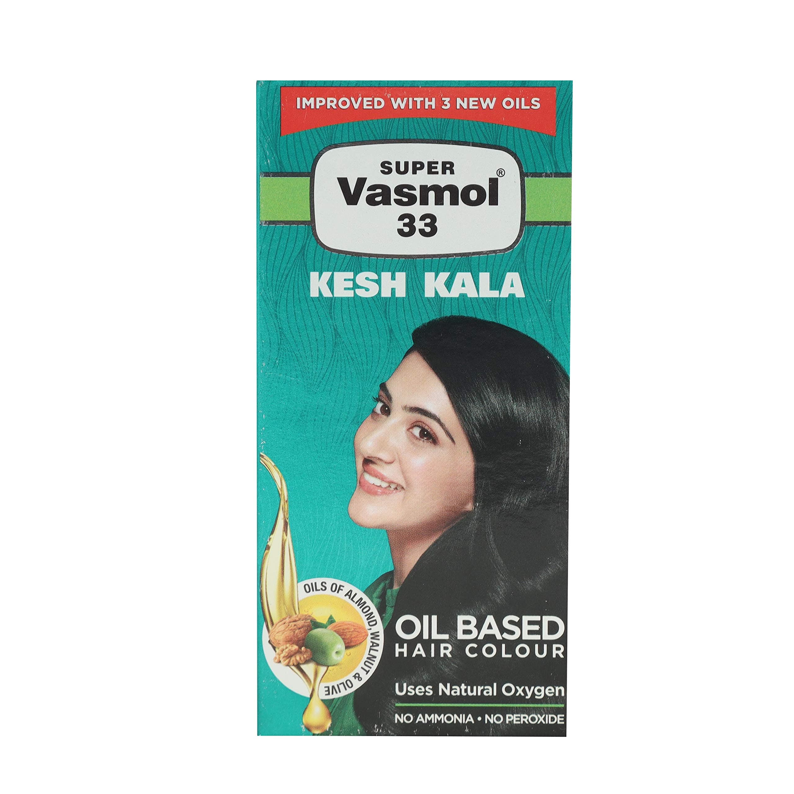 Super Vasmol 33 Kesh Kala With Almond Protein & Neem Extract Hair Care 50ml