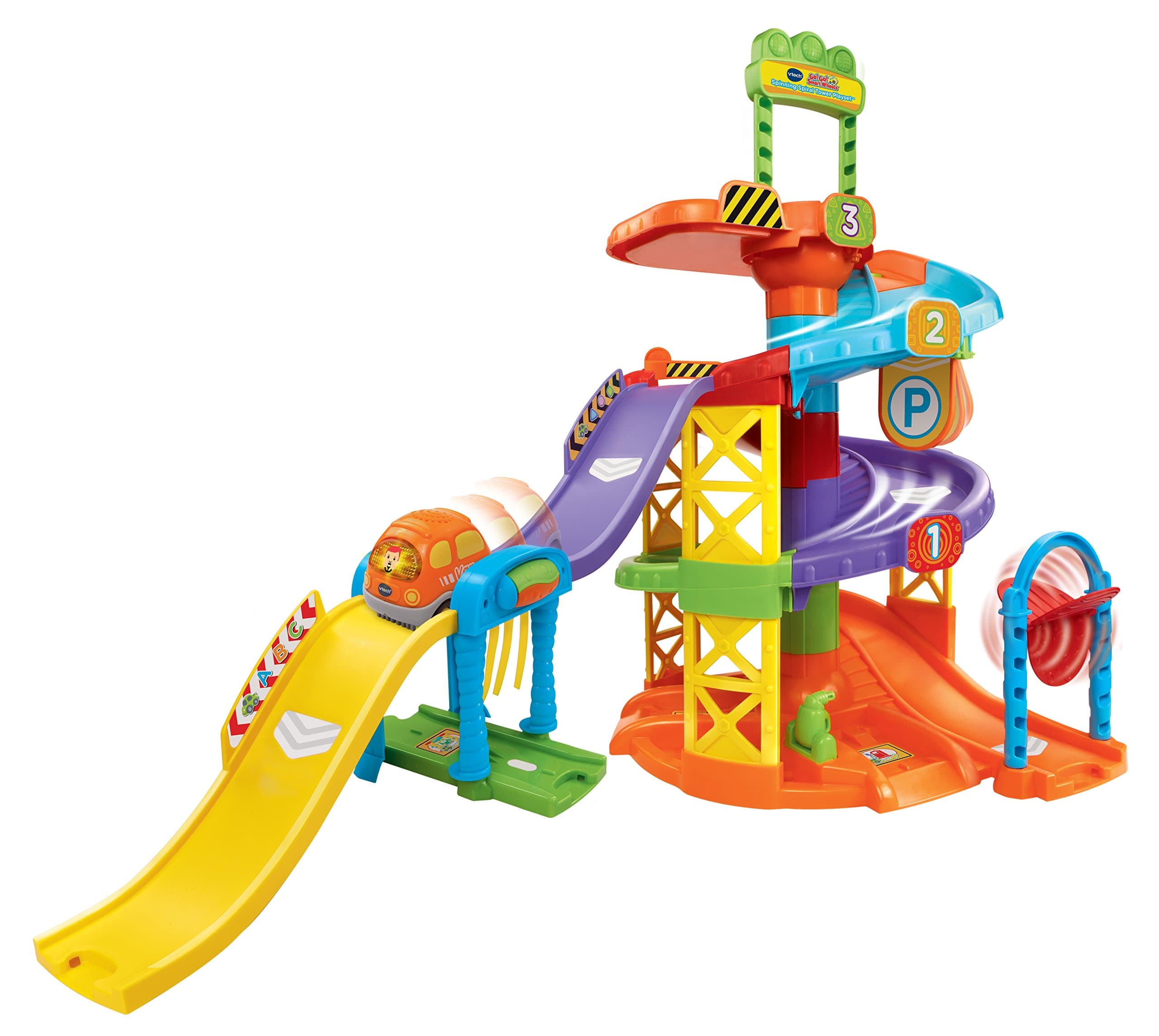 VTech Go! Go! Smart Wheels Spinning Spiral Tower Playset (Frustration Free Packaging) 12.60 x 20.67 x 28.15 Inches