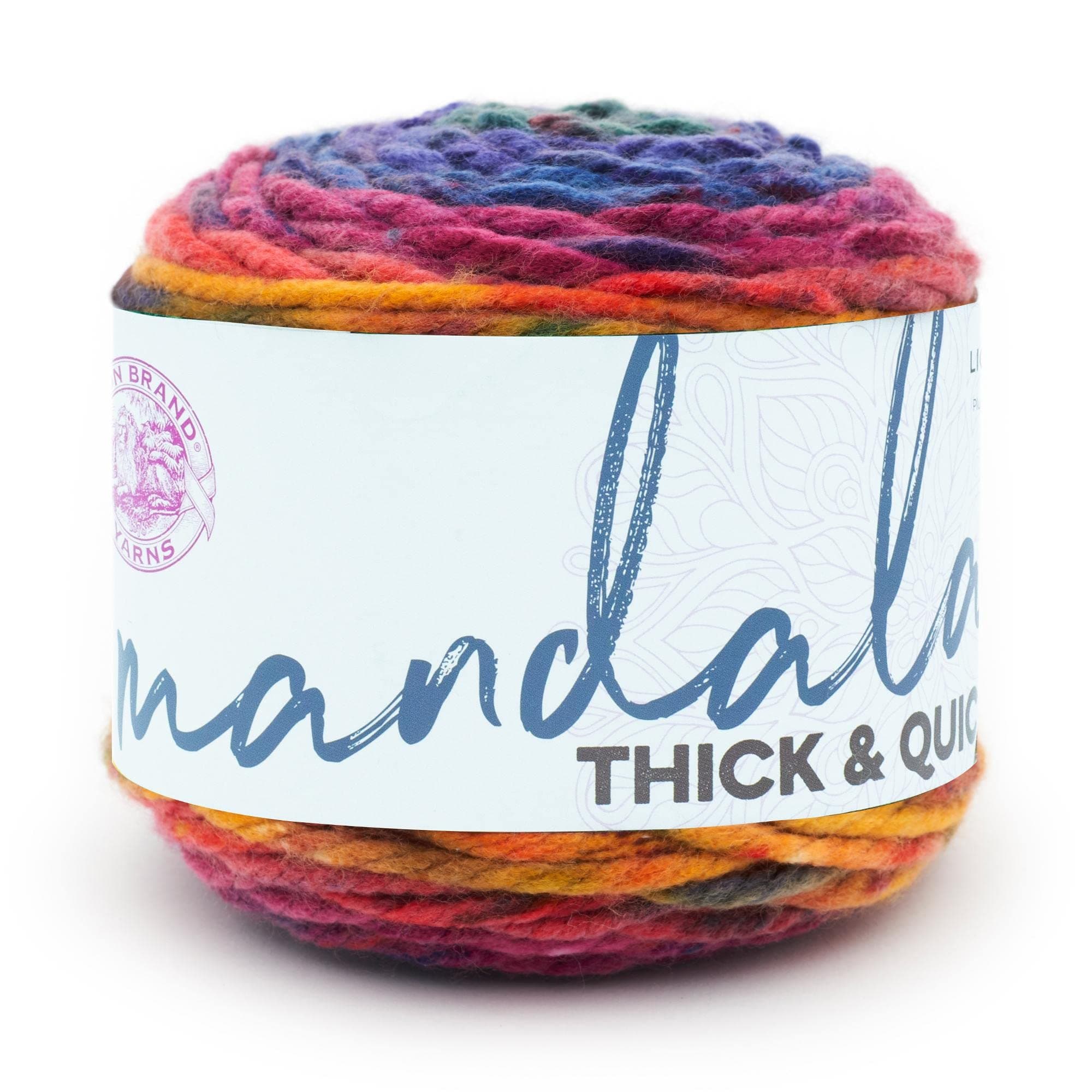 Lion Brand Yarn 528-208 Mandala Thick & Quick Yarn, Turbine