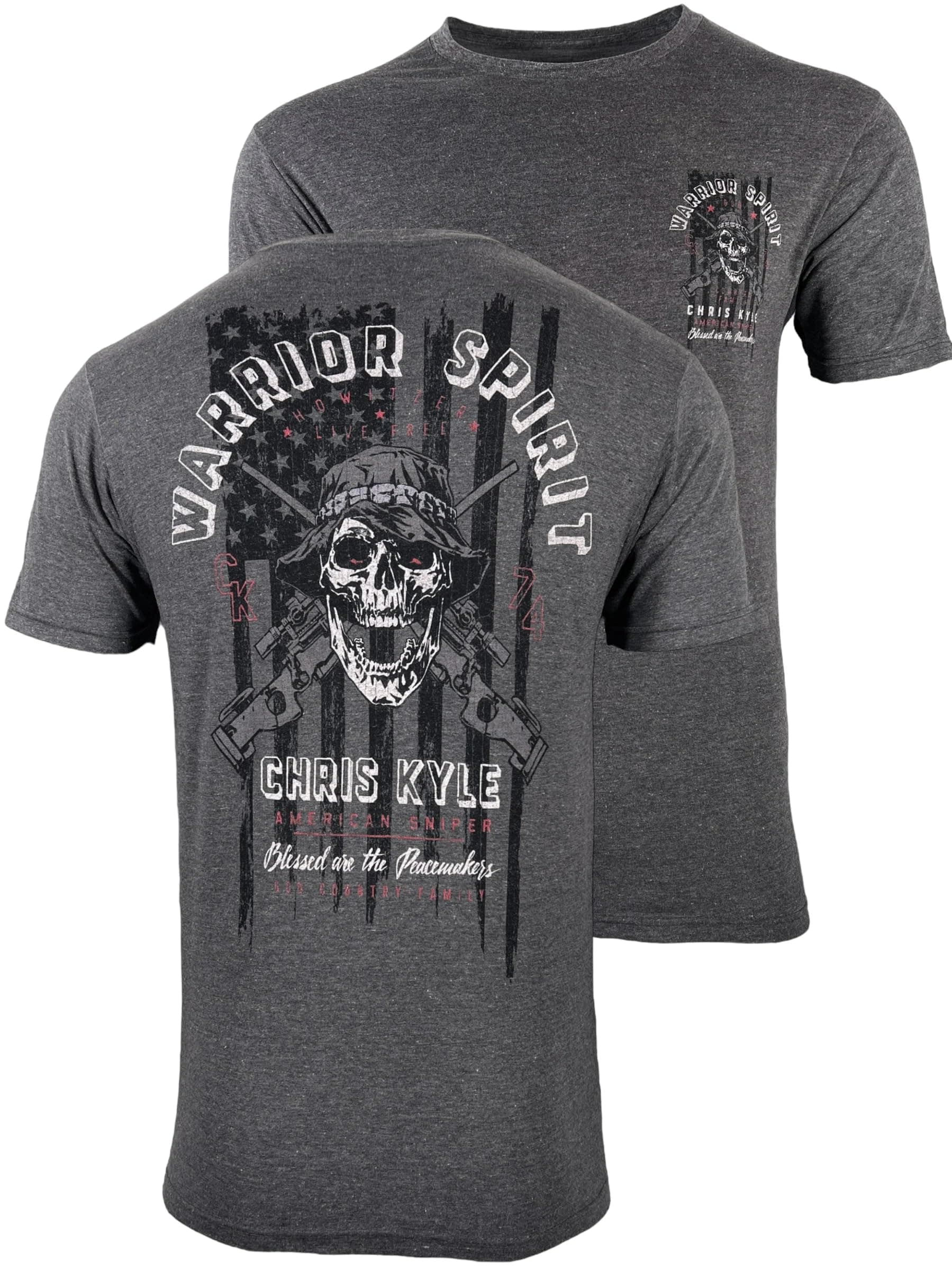HowitzerStyle Men's T-Shirt Chris Kyle Valor Military Grunt MFG