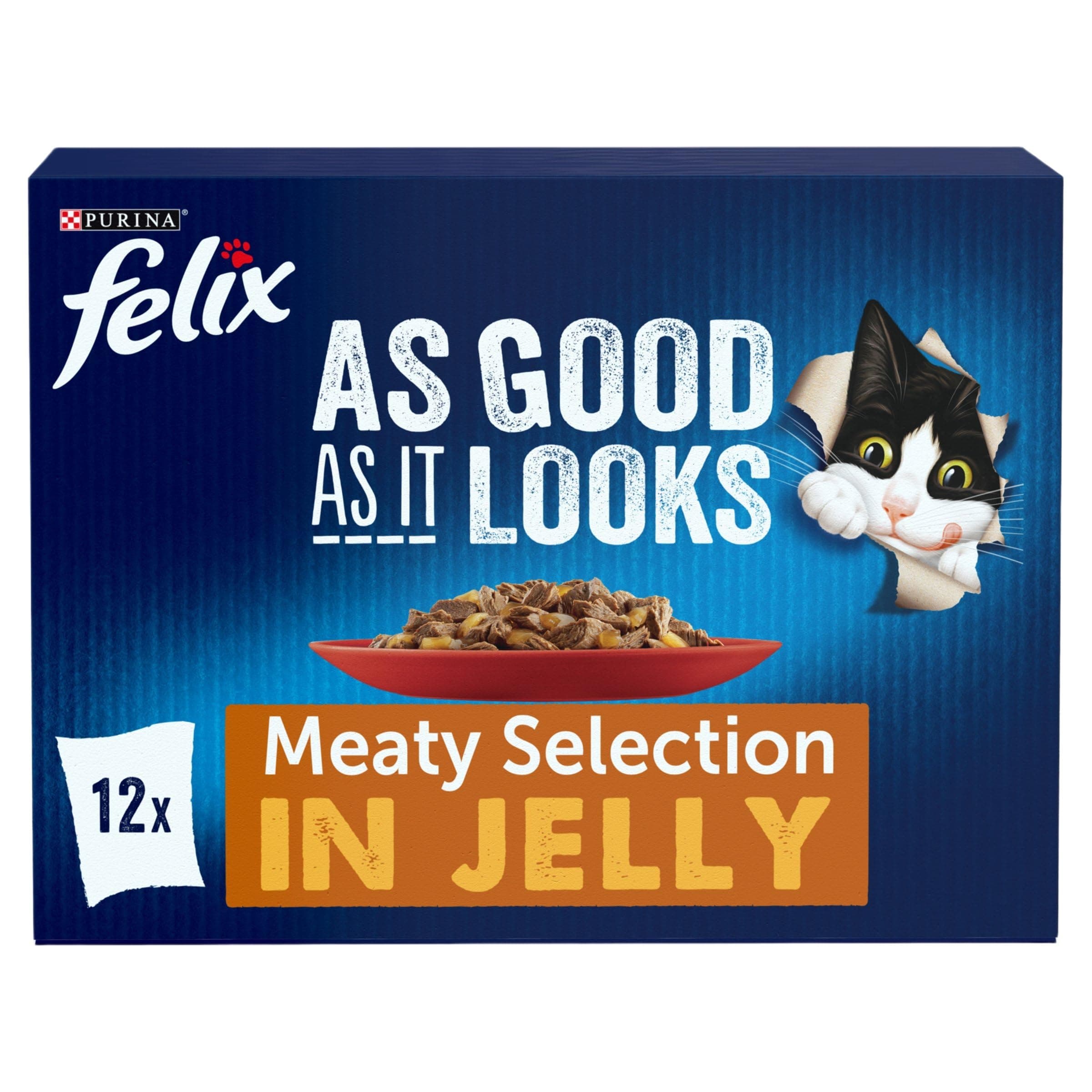 As Good As it Looks Meaty Selection in Jelly Wet Cat Food 12x85g