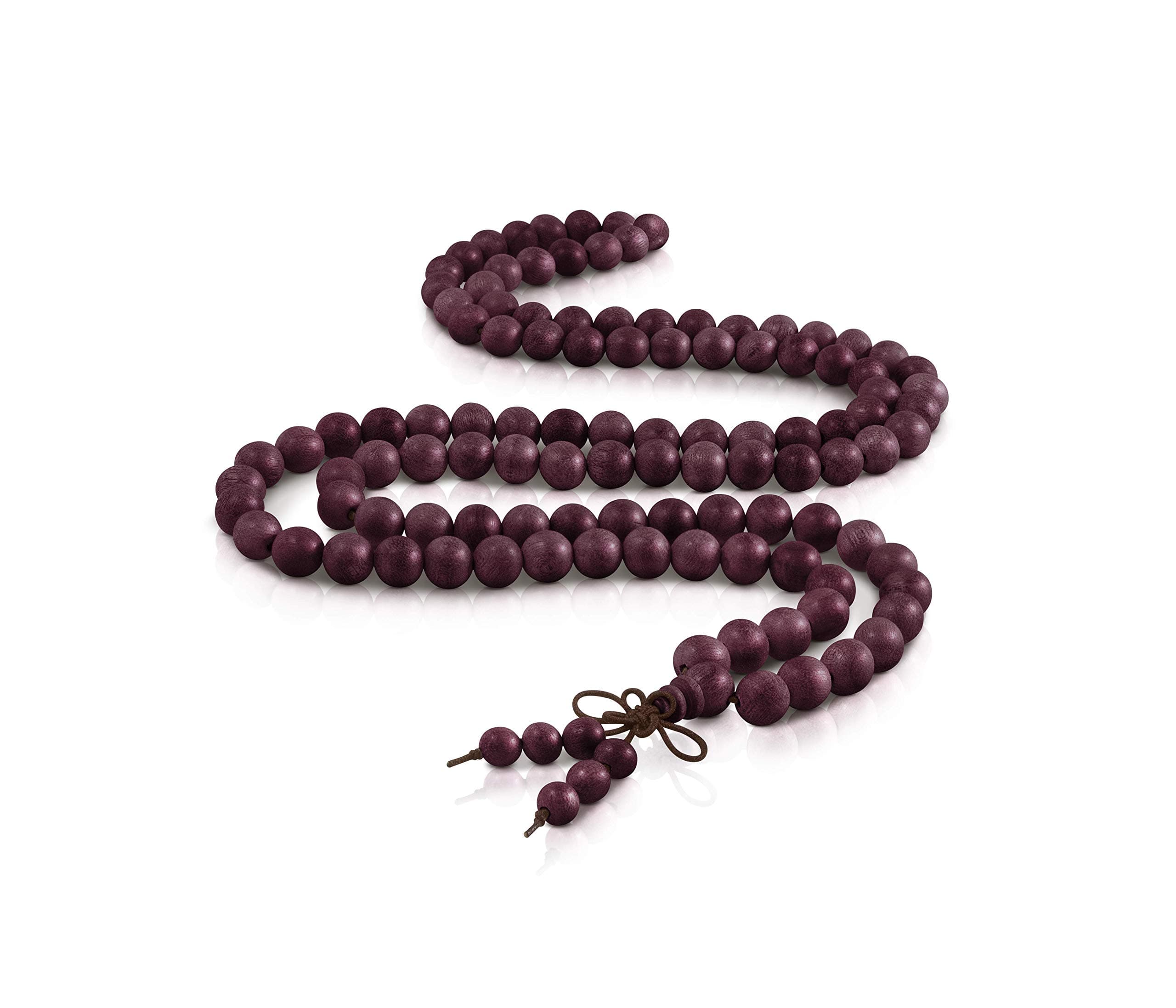 Life Balance Lobular Red Sandalwood Mala Beads 108, 8 mm Necklace/Bracelet Prayer-Meditation Beads