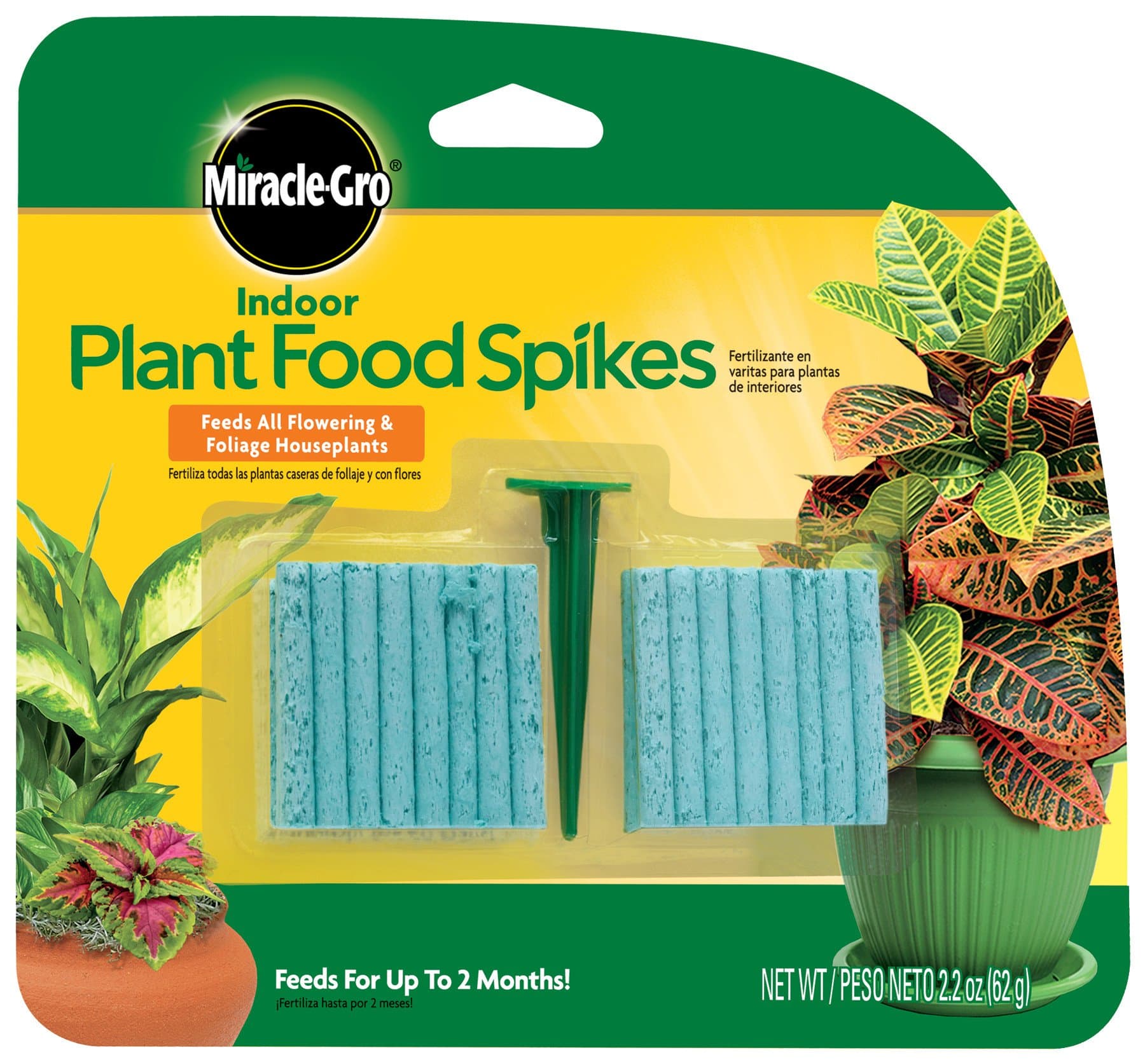 Indoor Plant Food 48 Spikes (62g, 1.91 x 16.51 x 15.24cm)