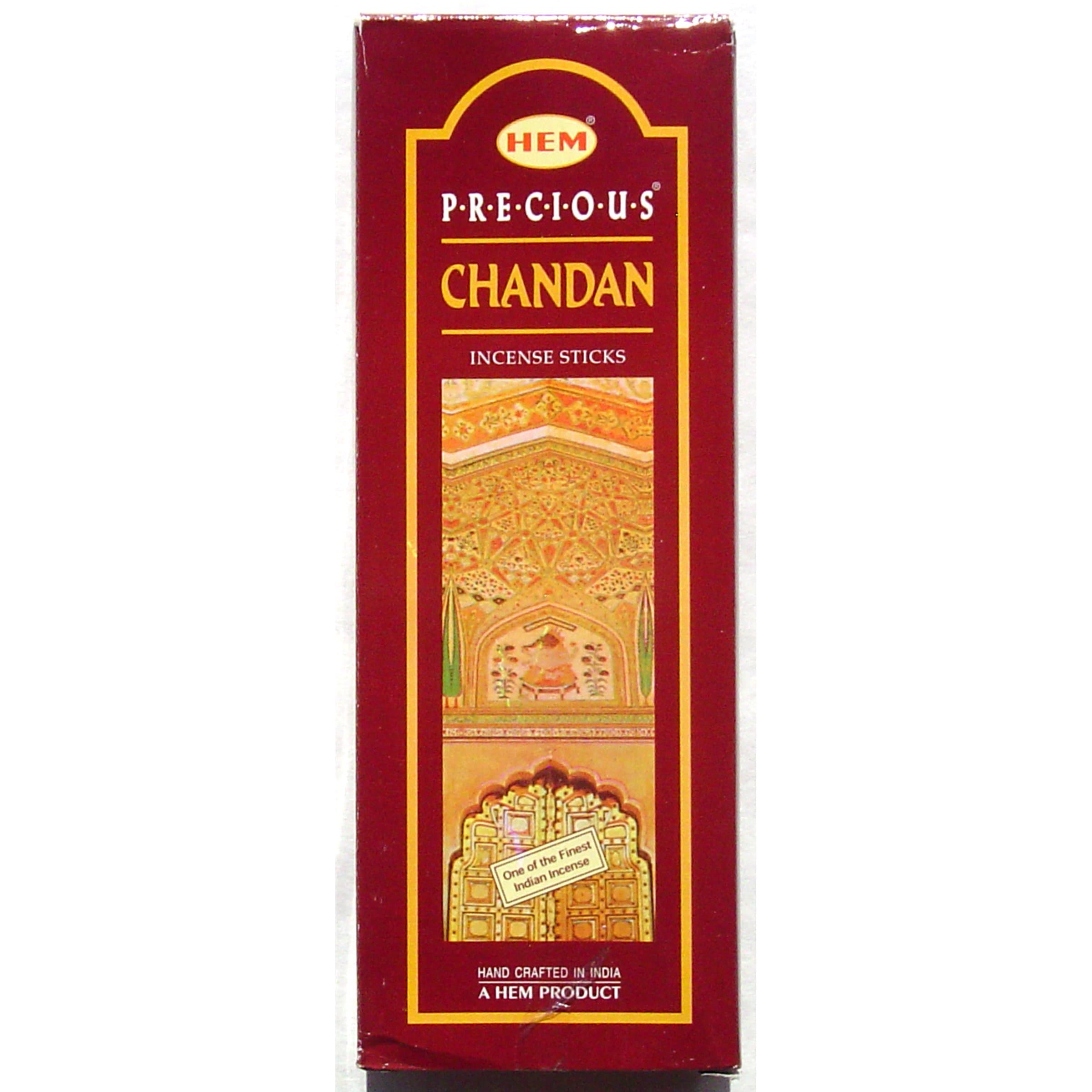 Precious Chandan Incense - Hem 20 Stick Hex Tubes - Sold in a set of 4 tubes