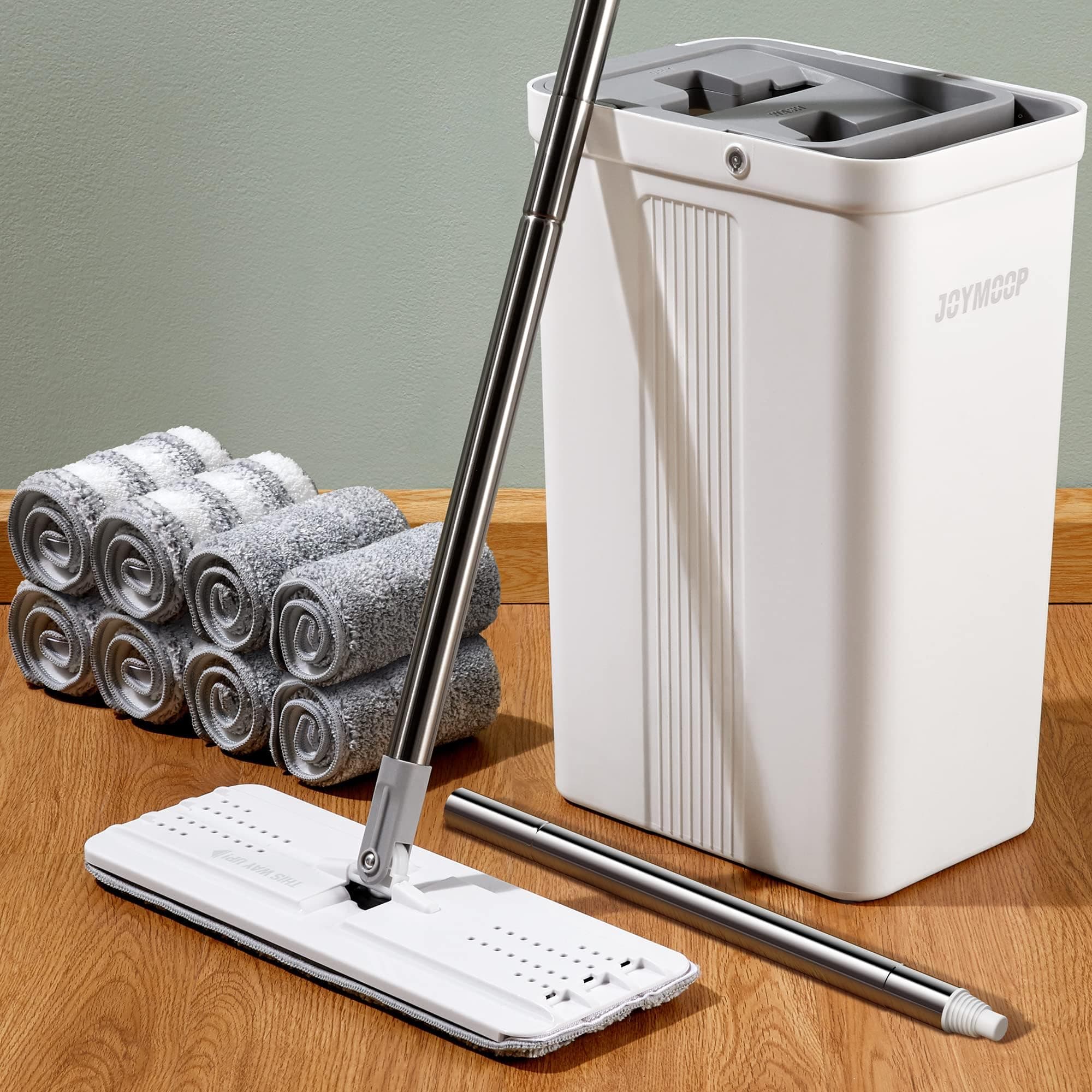 JOYMOOP Squeeze Flat Mop and Bucket Set