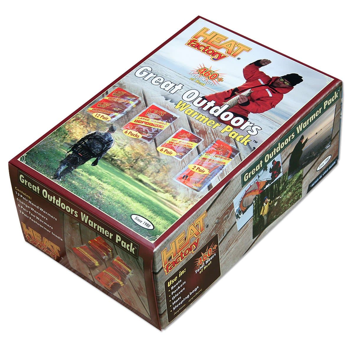 Heat Factory Warmer Pack: 12 Pair Hand, 6 Pair Toe, 2 Pair Insole and 6 Large Body Warmers