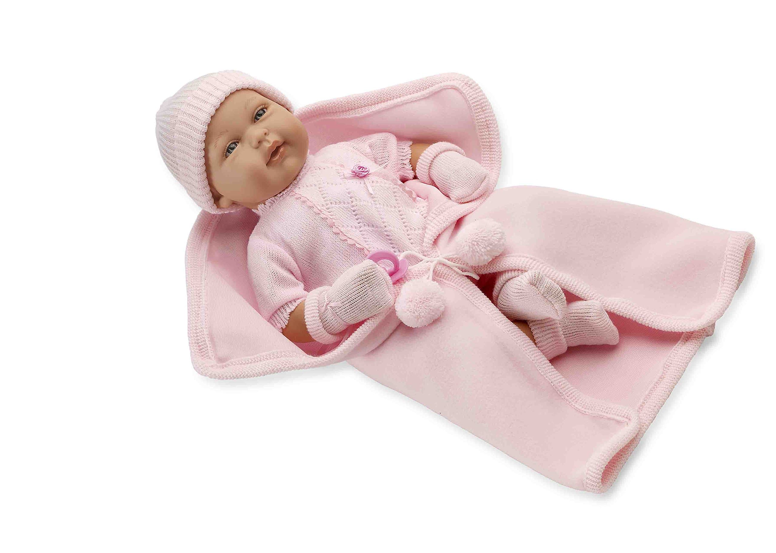 Arias Elegance Real Baby Doll with Crying Magnetic Mechanism (Pink)