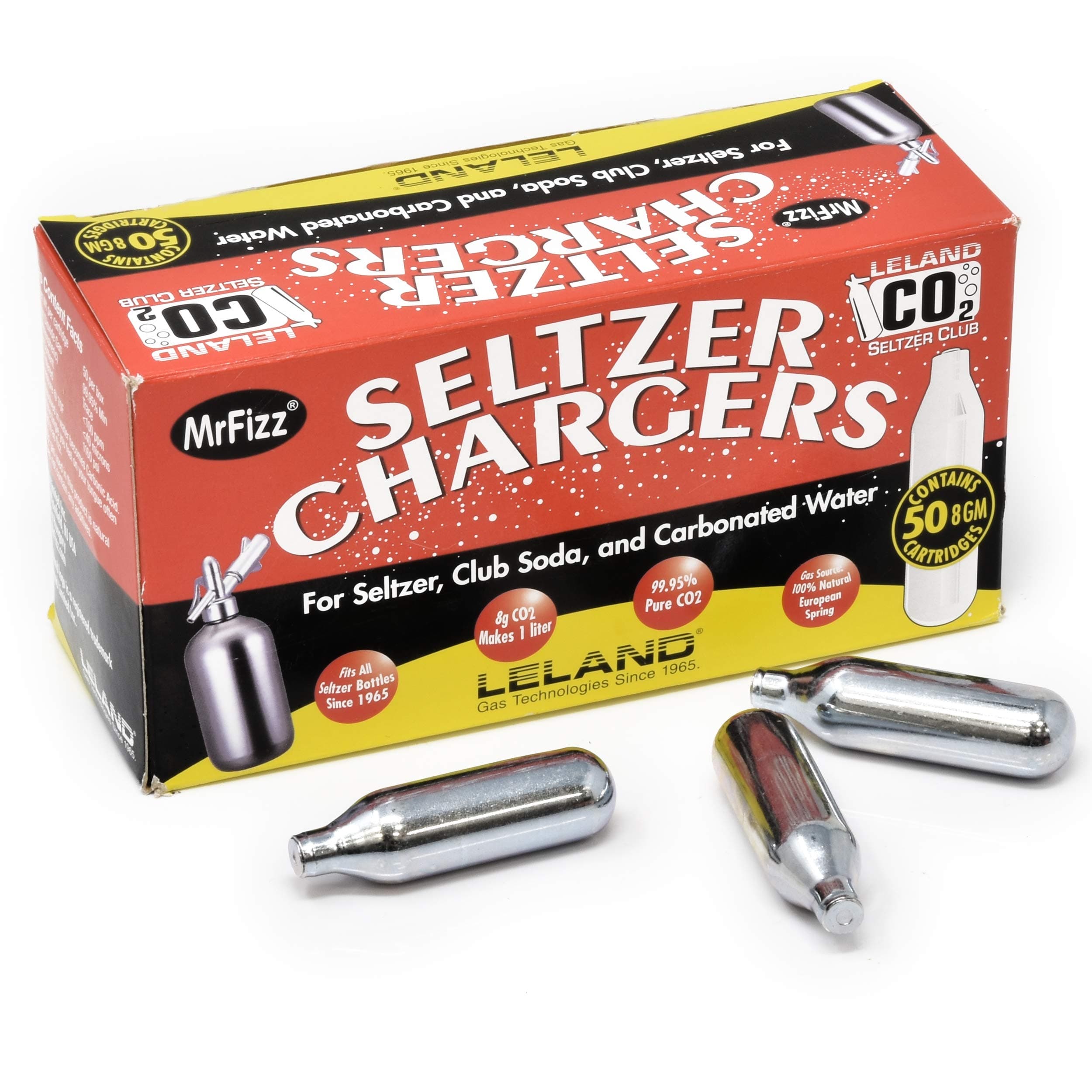 Leland Soda Chargers Seltzer Chargers Co2, 200 Count