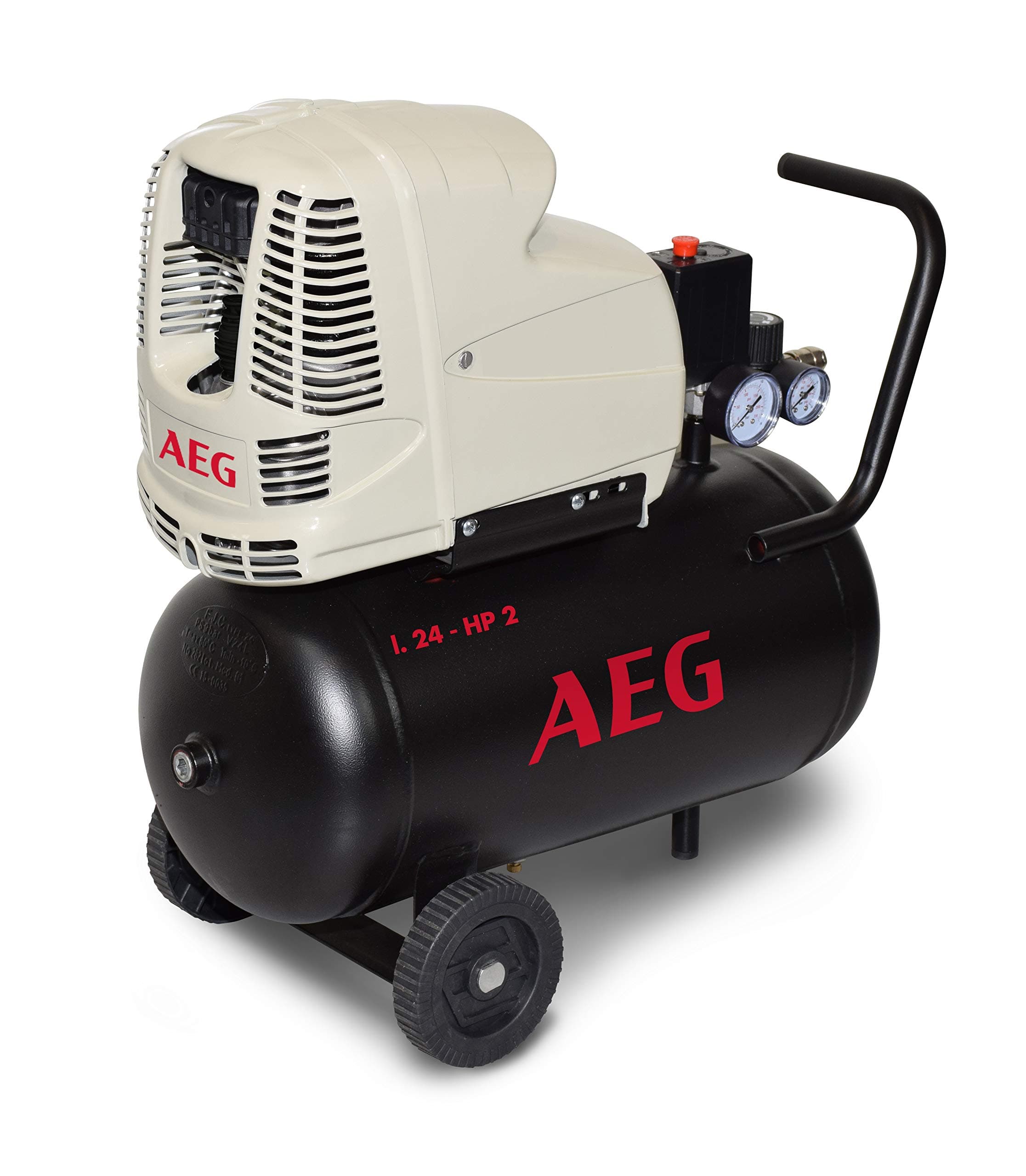 AEG L24/2 116 PSI Oil Lubricated Air Compressor