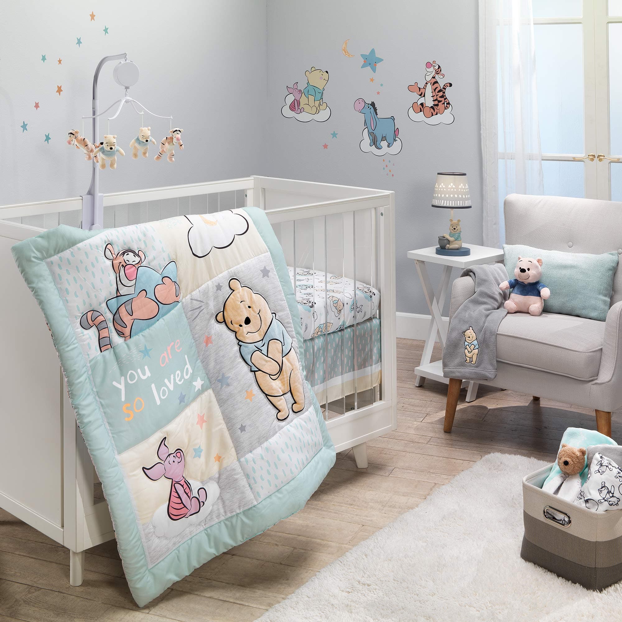 Winnie the Pooh Hugs 3 Piece Crib Bedding Set