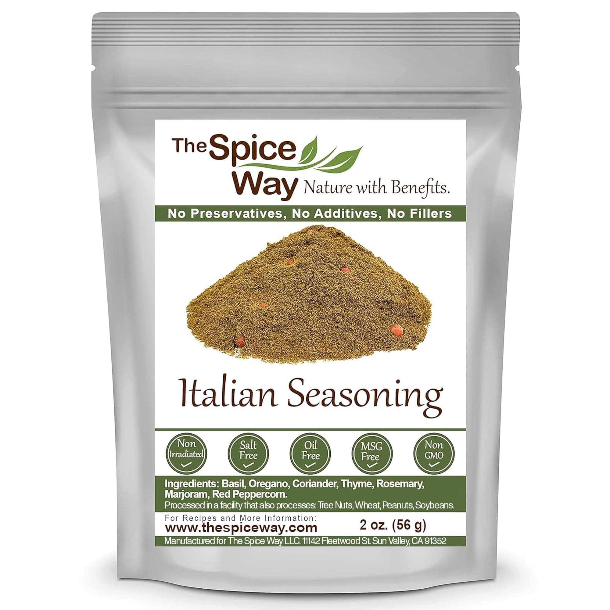 The Spice Way Italian Seasoning - a gourmet spice blend with Italian herbs and spices. Can be used on any Italian dish including pasta, pizza and more 2 oz