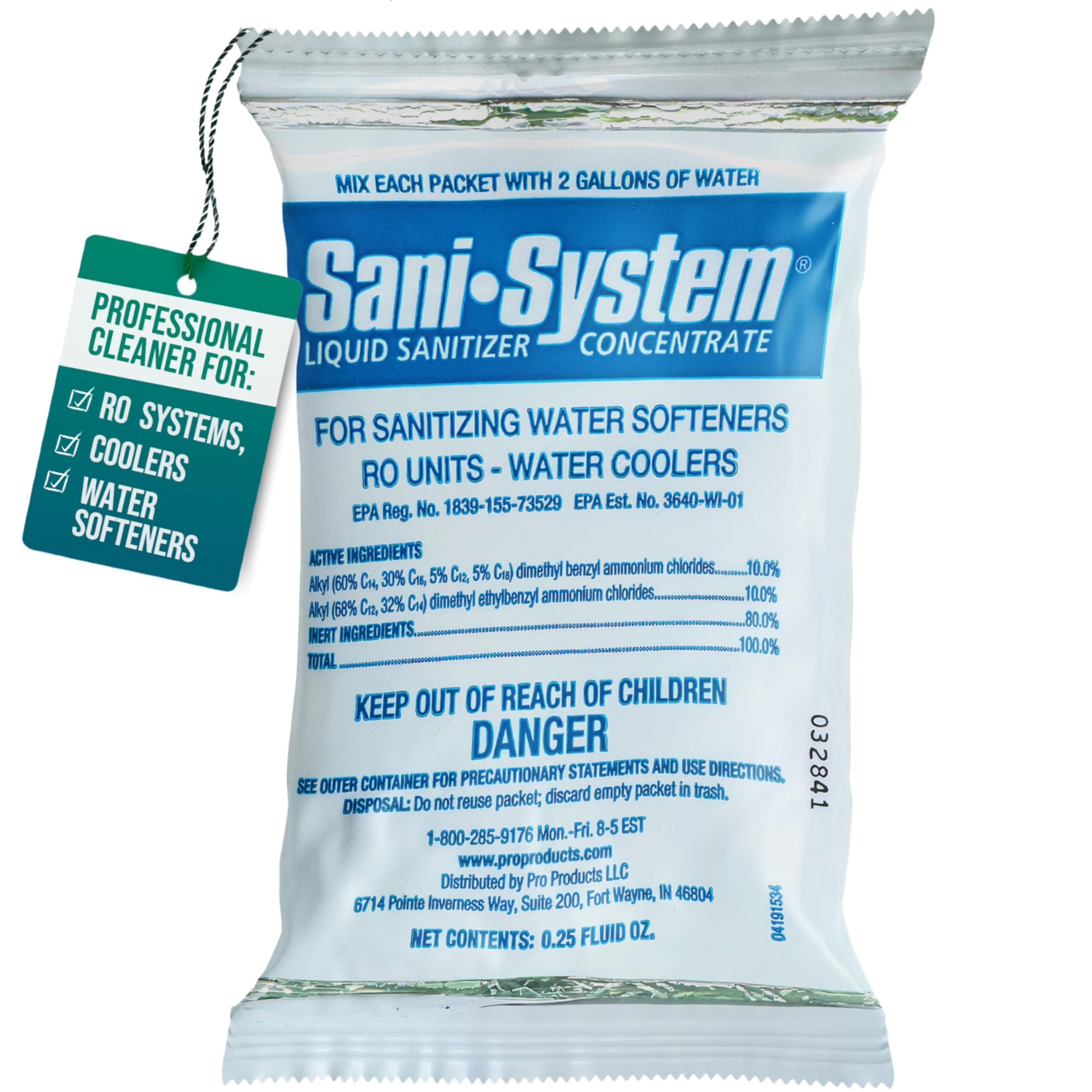 IPW Industries, Inc. - Sani System (SS24N) Liquid Cleaner for Reverse Osmosis (RO) System, Cooler, Whole House Water Softener and Home Improvement