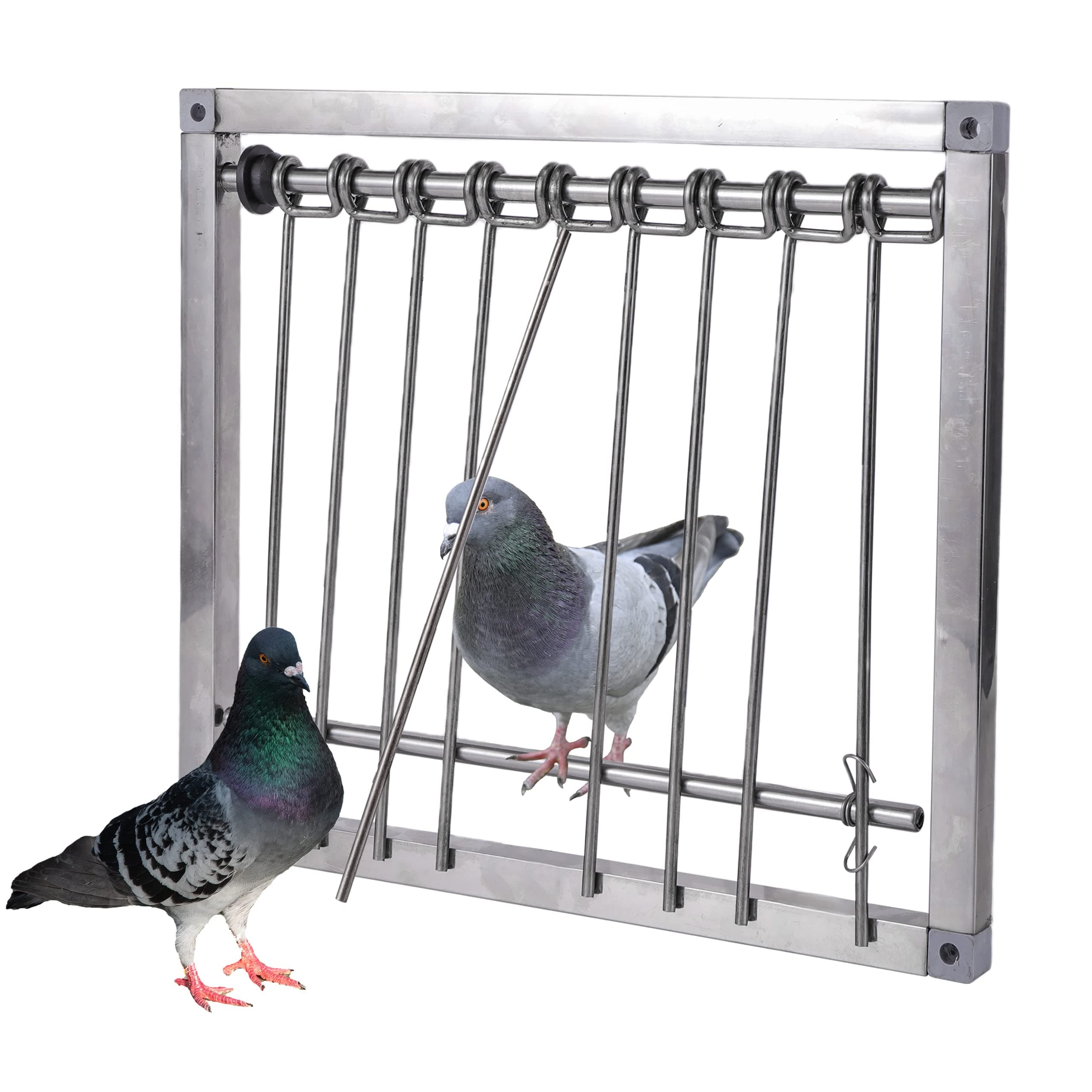 1 x Bird Cage Trap, Metal Bars for Front Door for Pigeons (29 x 26 cm)