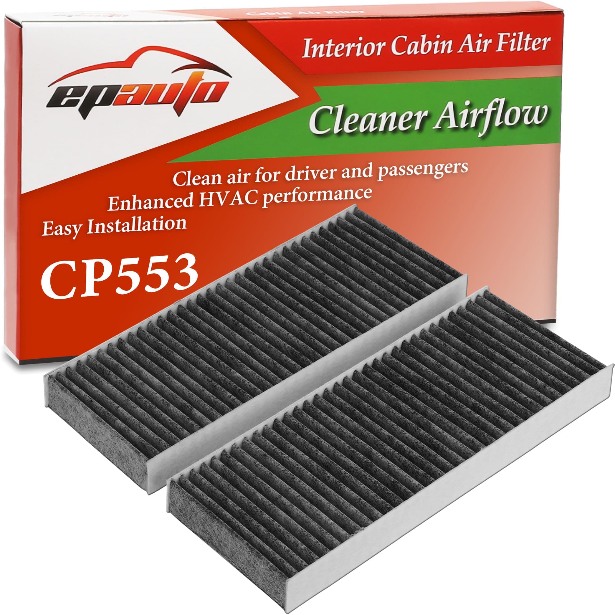CP553 (CF10553) Cabin Air Filter, Replacement for Nissan Frontier (2005–2025), Xterra (2005–2015), Pathfinder (2005–2012), NV1500/2500/3500 (2012–2015), Suzuki Equator (2009–2012)