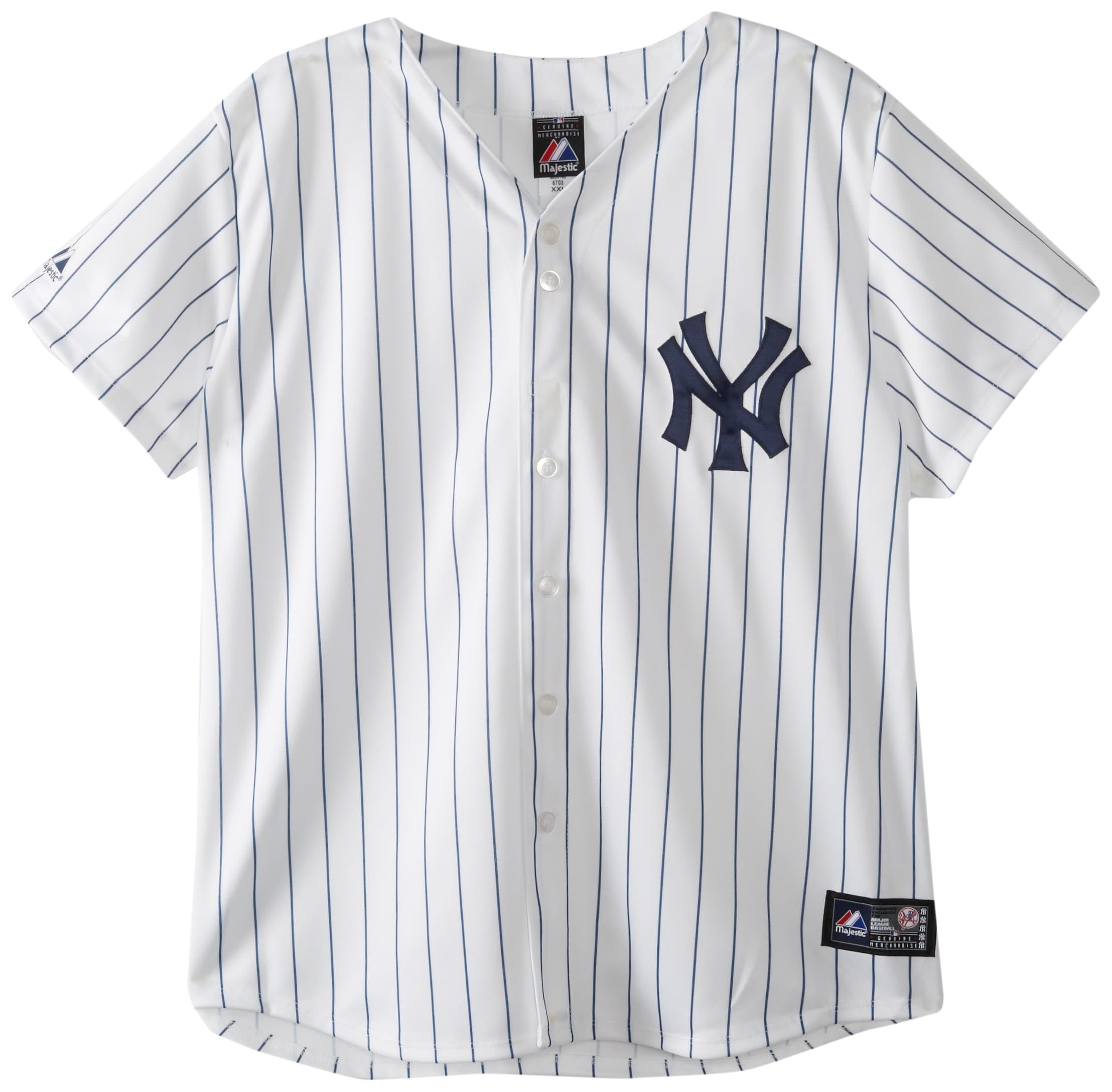 MLB New York Yankees Home Replica Baseball Women's Jersey, White/Navy
