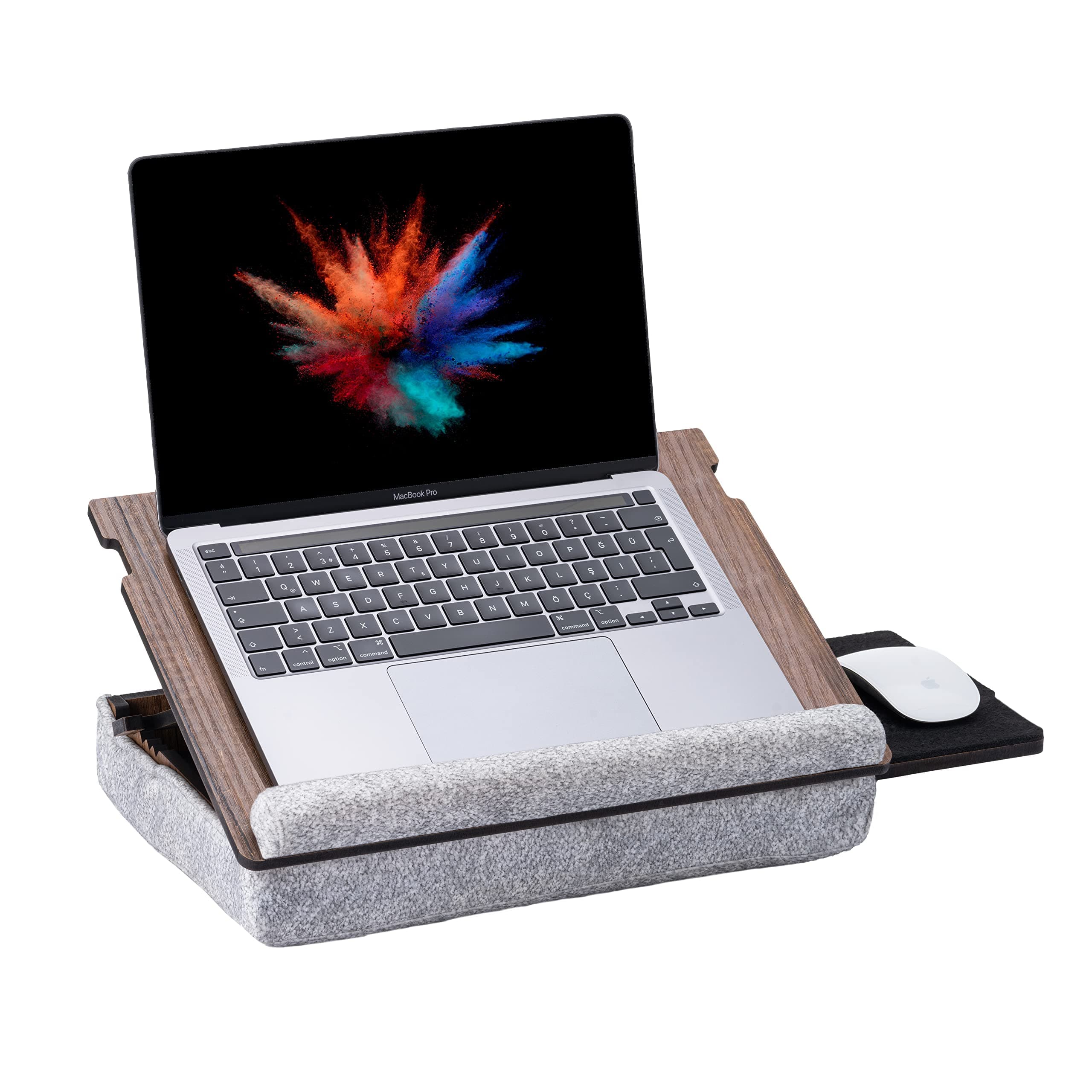 Lap Desk for Laptop - Laptop Tray with Cushion, Portable Lap Desk for Lap, Adjustable Lapdesk, Couch Lap top Table for Work, Ergonomic Lap top Stand for Bed