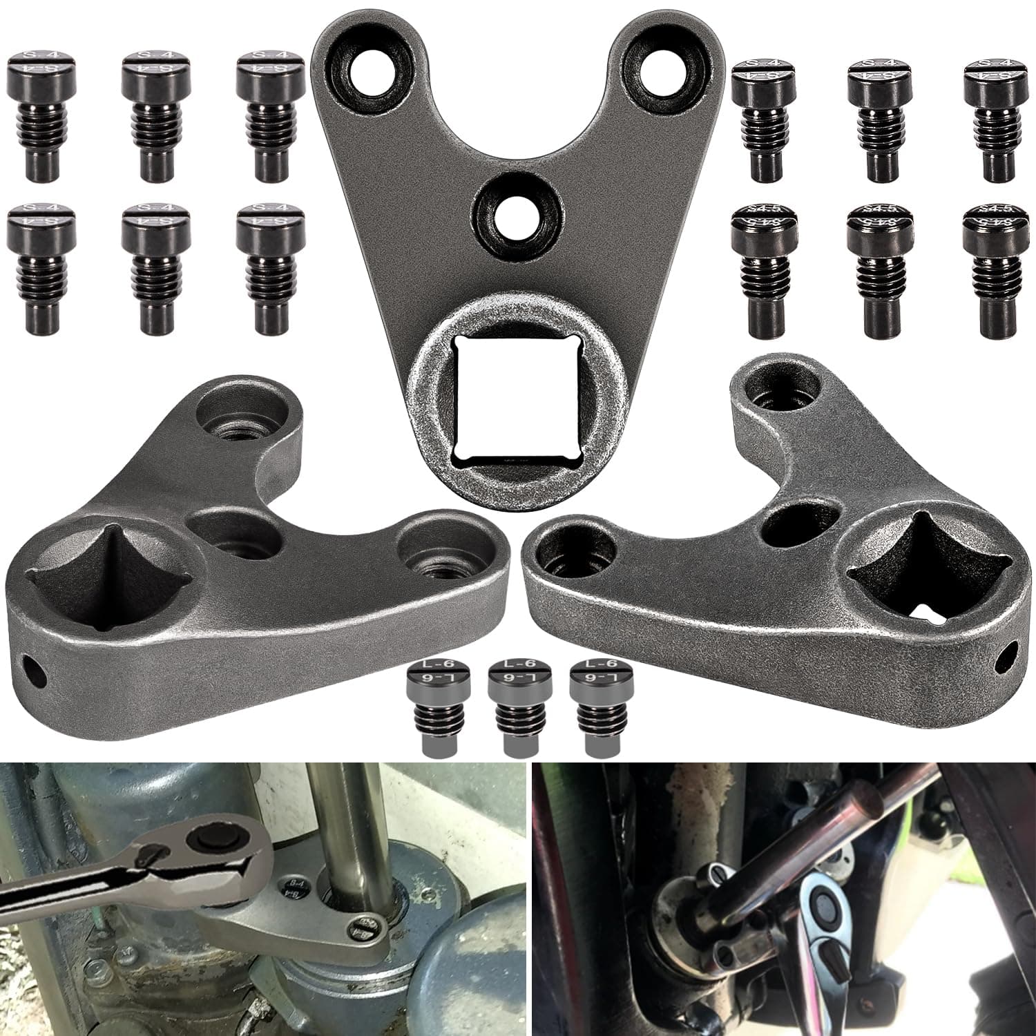 MT0004 & MT0006 & MT0009 Outboard Trim Tilt Pin Wrench Tools Set Compatible with Yamaha, Suzuki, Johnson, Evinrude, All SHOWA Trim/Tilt Units, For Seastar Steering Cylinders