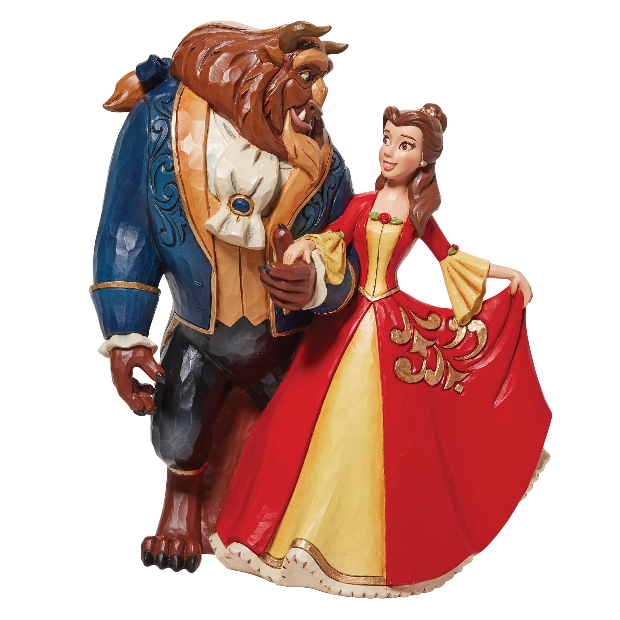 Enesco Jim Shore Disney Traditions Beauty and The Beast Enchanted Figurine, 9.02 Inch, Multicolor