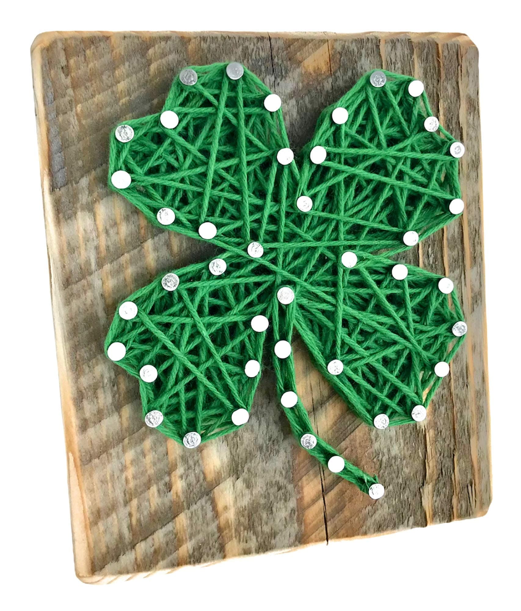 Lucky four leaf clover shamrock sign, by Nail it Art. St. Patrick's Day decoration. Good luck graduation gift, new job and for your favorite Irish friend.