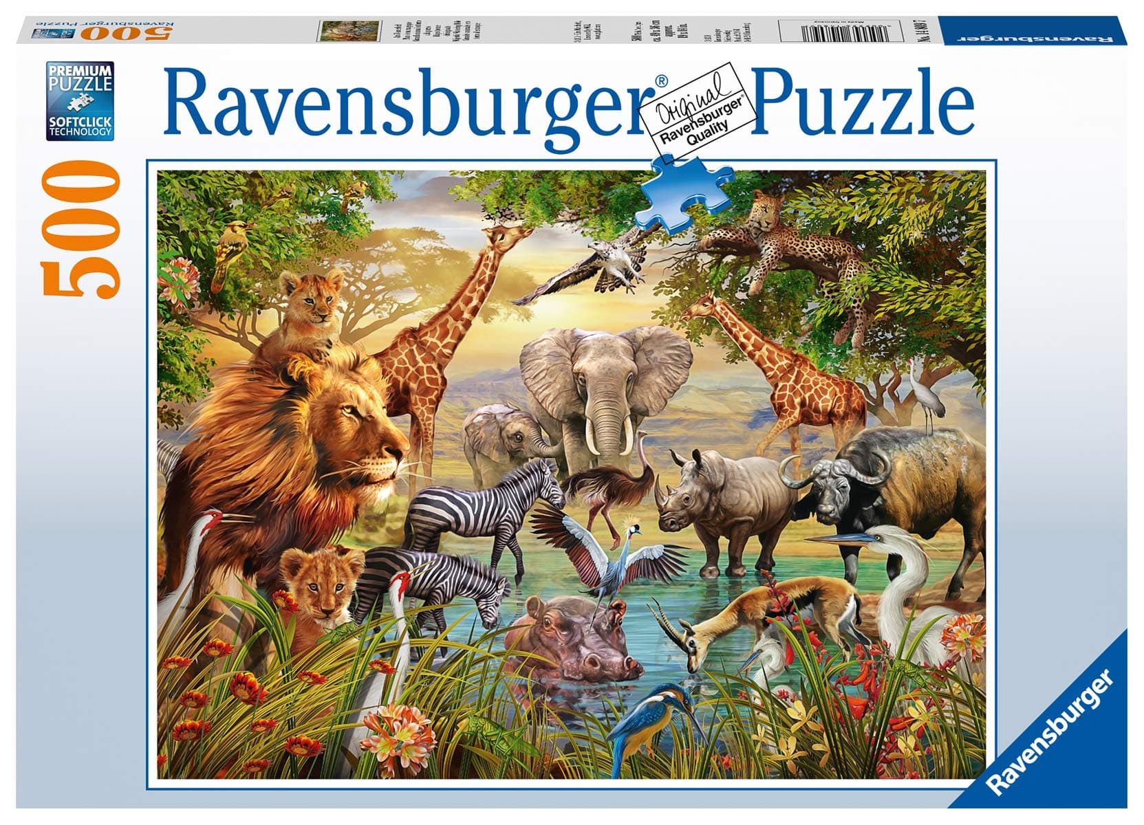 Ravensburger14809 Majestic Watering Hole Jigsaw Puzzle (500 Piece)
