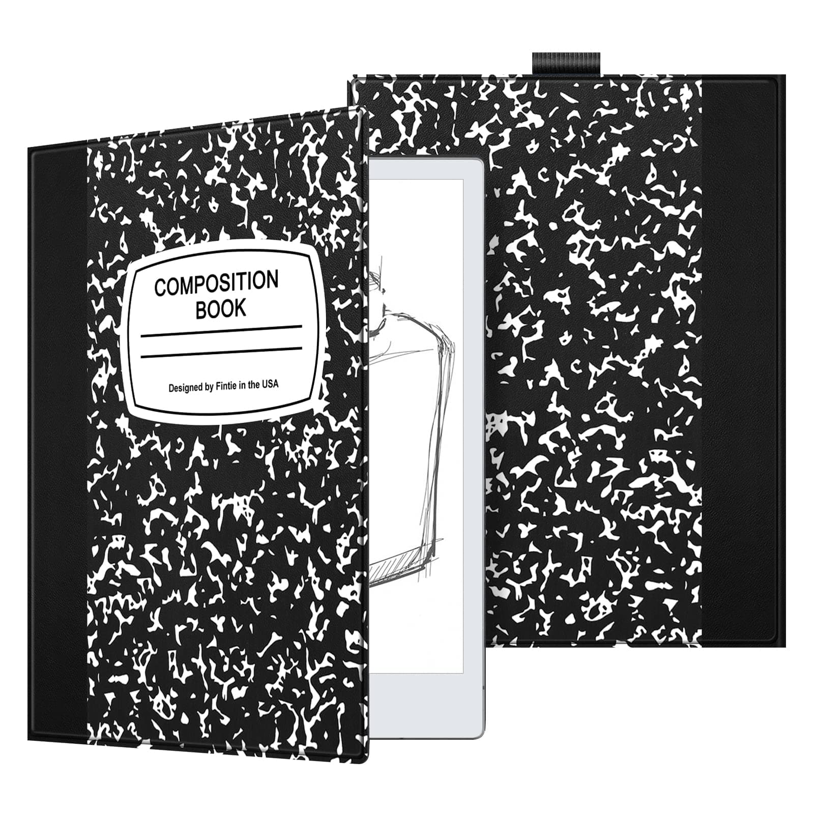 Fintie Slim Case for Remarkable 2 Digital Paper Tablet 10.3 inch (2020 Released) - Premium PU Leather Lightweight Book Folio Cover with Pen Holder, Not Fit Remarkable 1, Composition Book