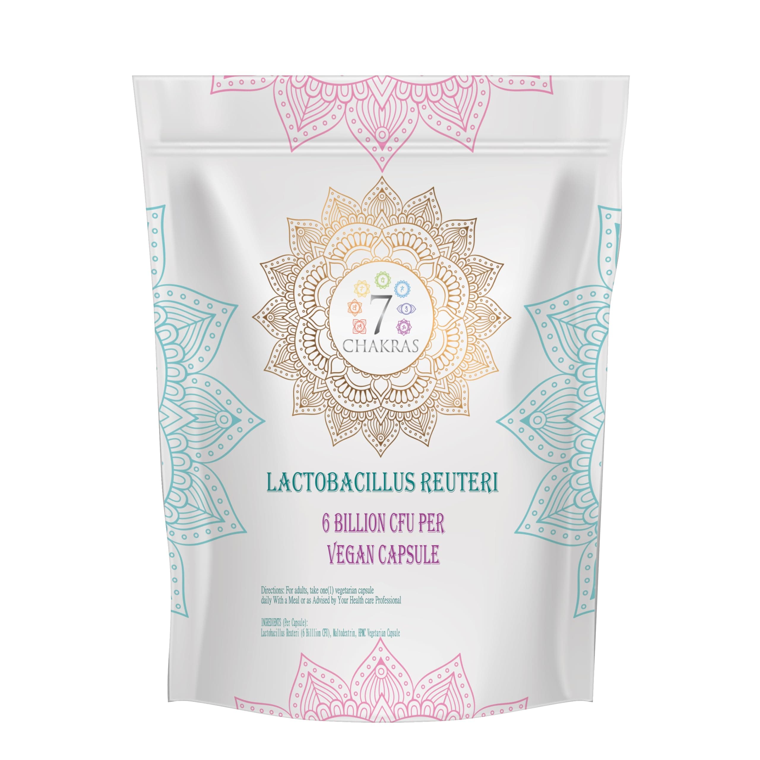 7C Lactobacillus Reuteri | 30 High Strength L Reuteri Capsules - 6B CFU L-Reuteri Probiotic per Serving | Probiotic Lactobacillus Supplement | Non-GMO, Gluten & Allergen Free | Made in The UK