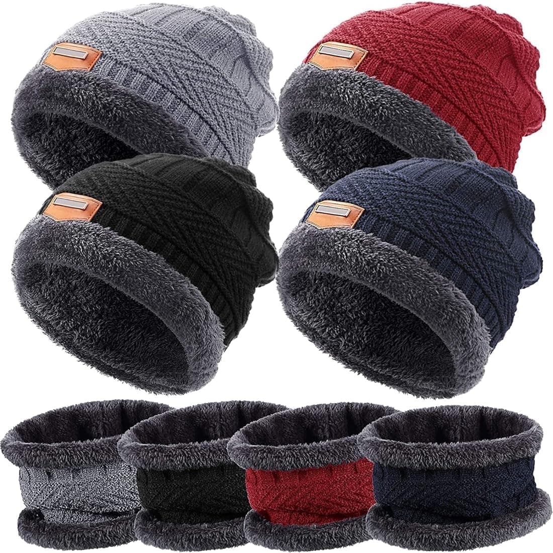 Gym Winter Cap & Muffler for Men & Women| Beanie Cap| 1 Set|