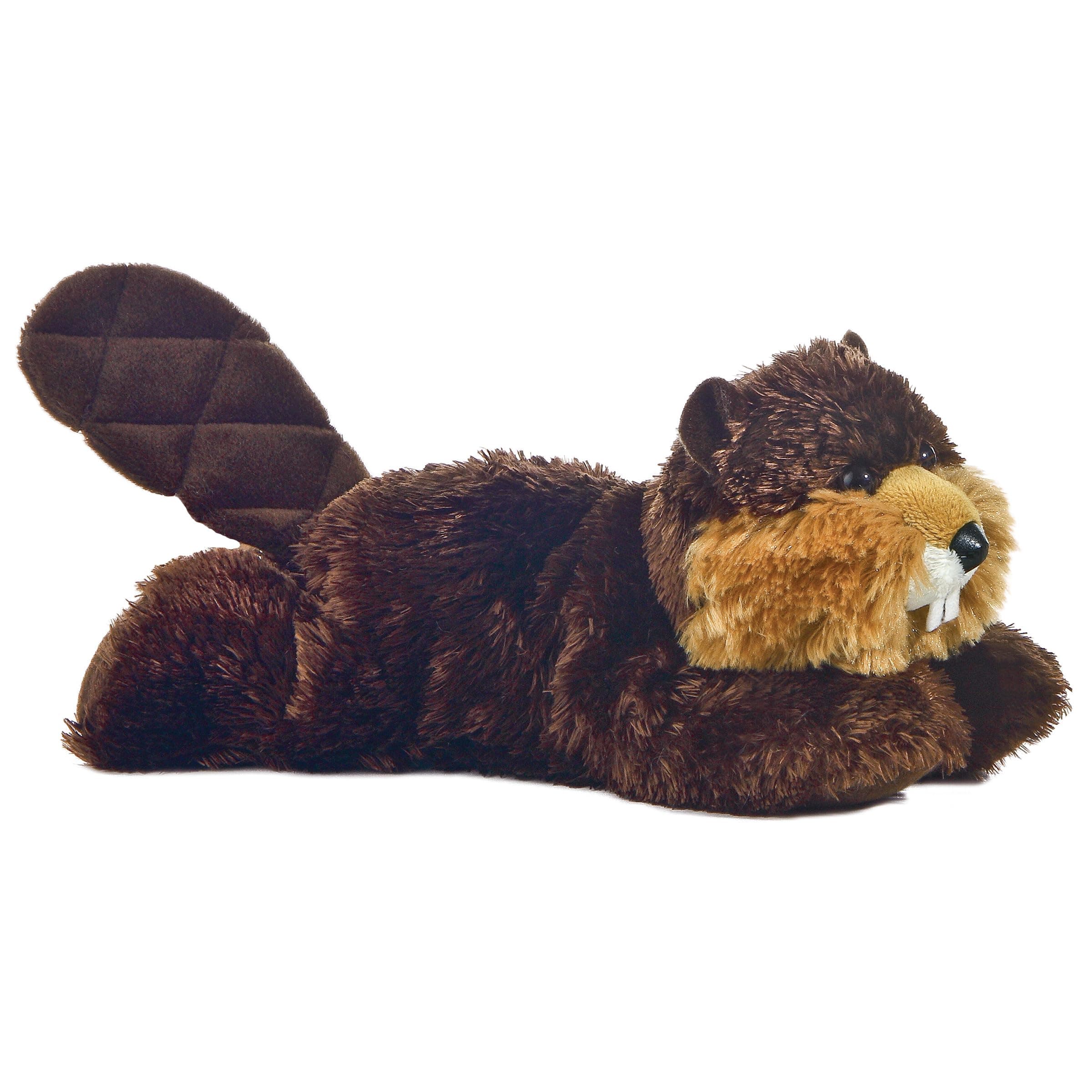 Adorable Mini Flopsie™ Builder™ Stuffed Animal - Mini Companions Ready for Playful Adventures - for Kids All Ages, Toddlers, Adults, and Families - Brown 8 Inches