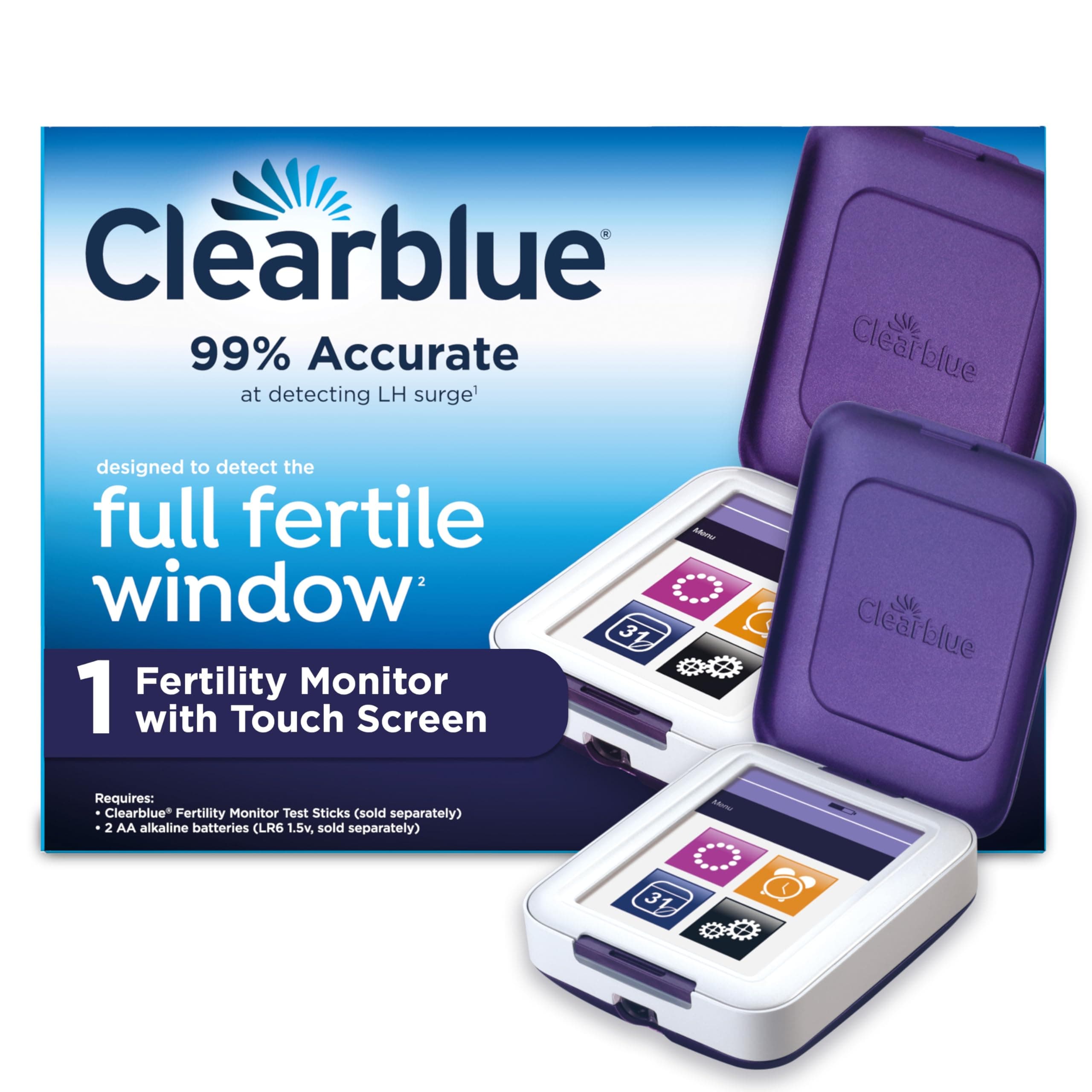- Clearblue Fertility Monitor, 1 Touch-Screen Monitor, 1 Ct