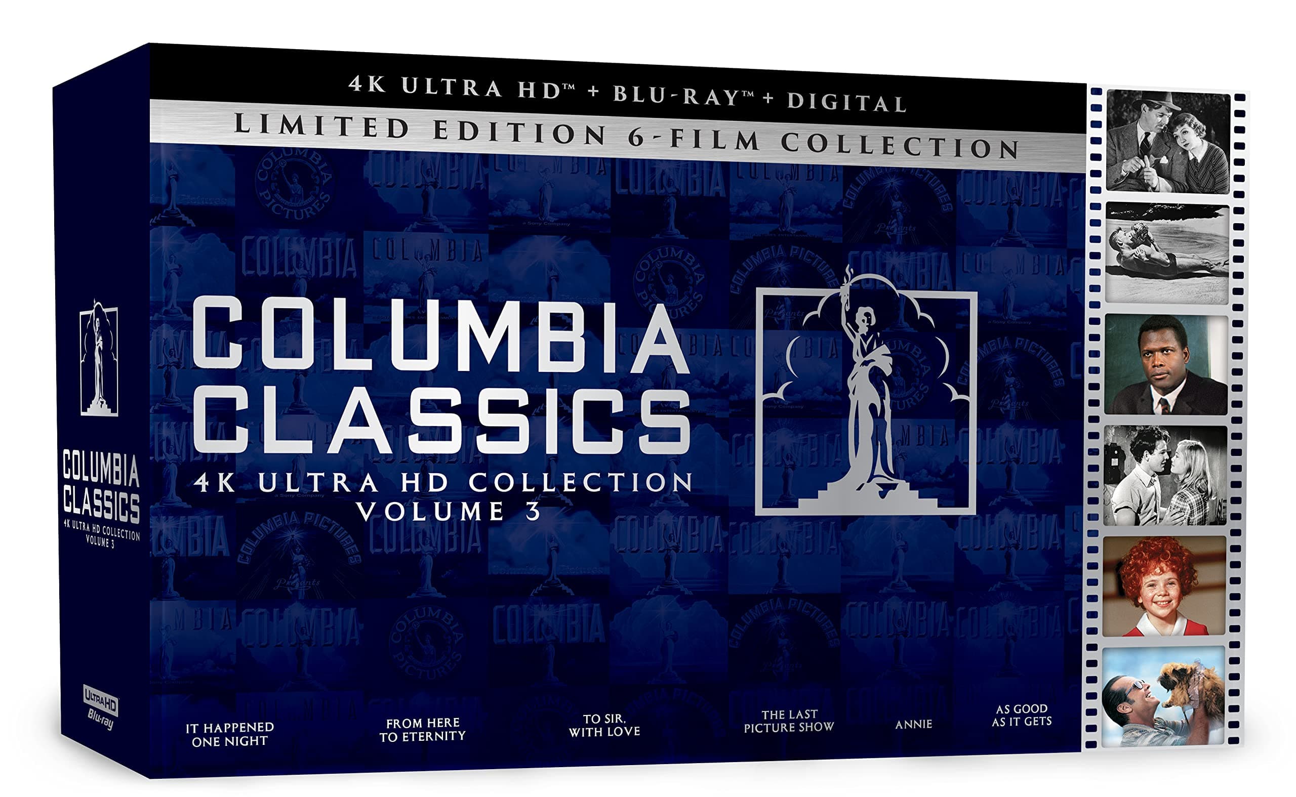 Columbia Classics 4K Ultra HD Collection Volume 3 (It Happened One Night / From Here to Eternity / To Sir, With Love / The Last Picture Show / Annie (1982) / As Good As It Gets) [4K UHD]