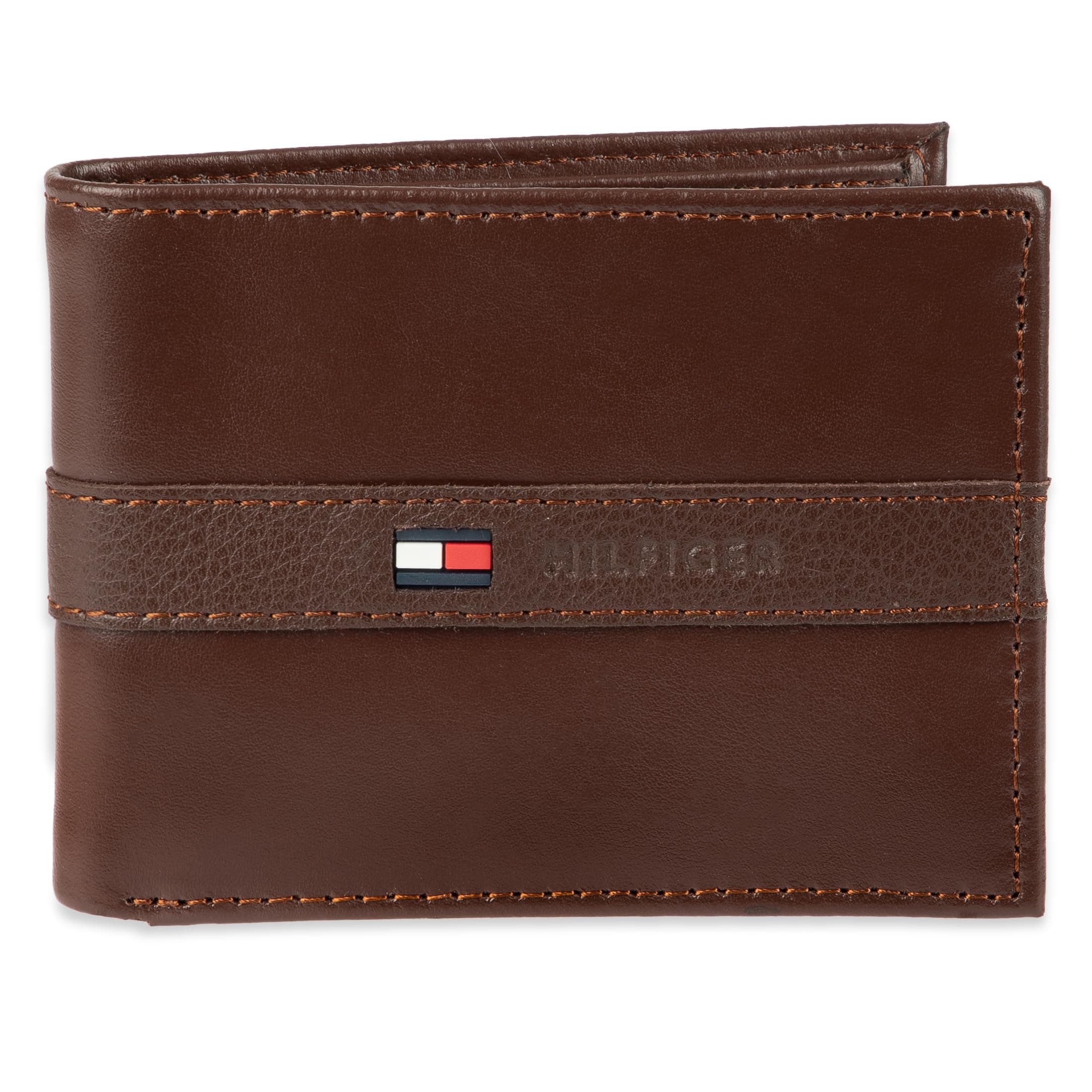 mens Leather Slim Bifold With Coin Pocket wallets