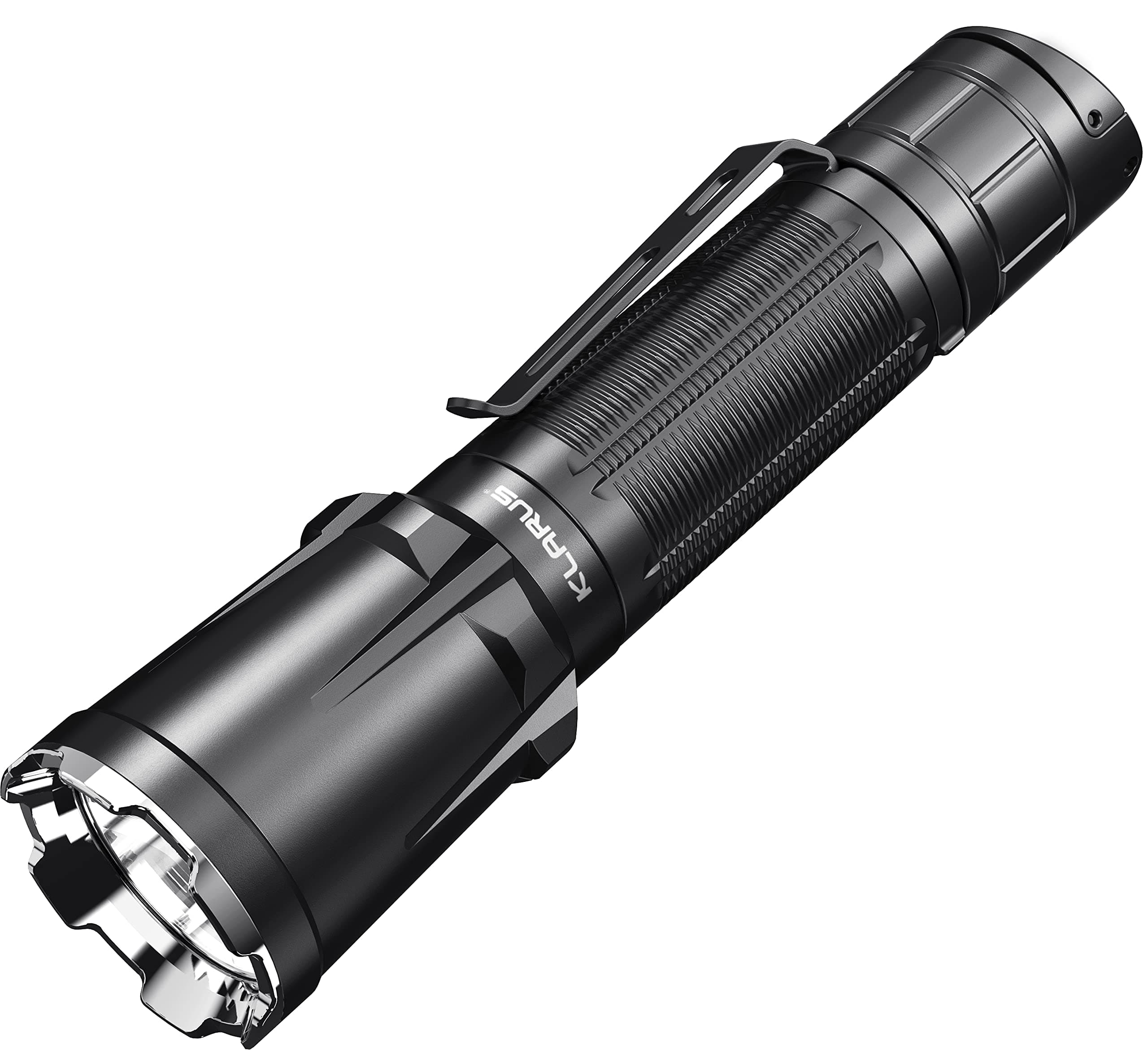 klarus XT11GT Pro 3300 Lumens USB C Rechargeable Tactical Torch, Tail Dual Switches Handheld Led Flashlight, 2 Programmable Settings, with 3100mAh Battery, Holster