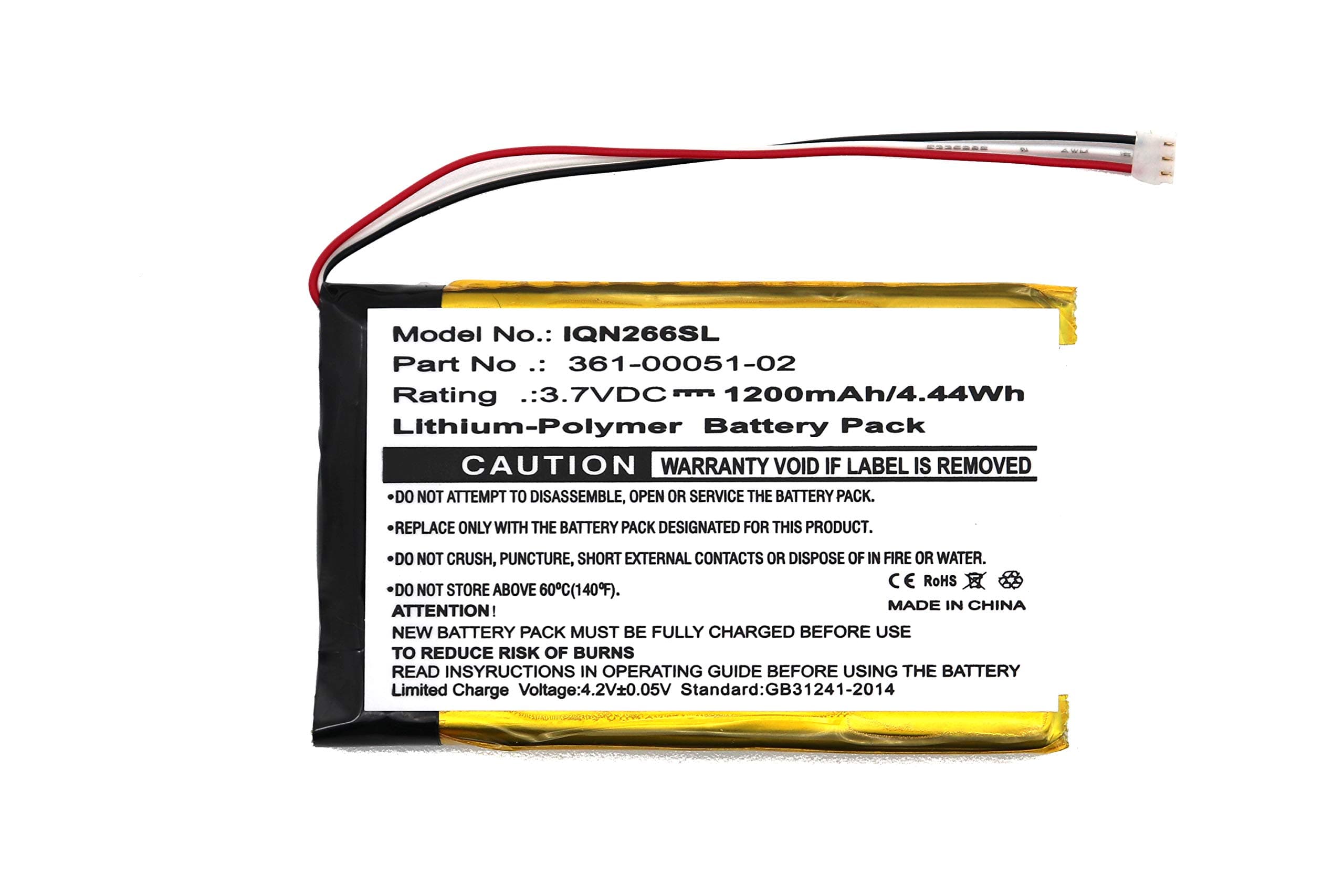 FITHOOD Replacement Battery for Garmin Nuvi 2595LMT Garmin Nuvi 2460LMT Nuvi 2660LMT Nuvi 2669LMT 361-00051-00 361-00051-01 361-00051-02