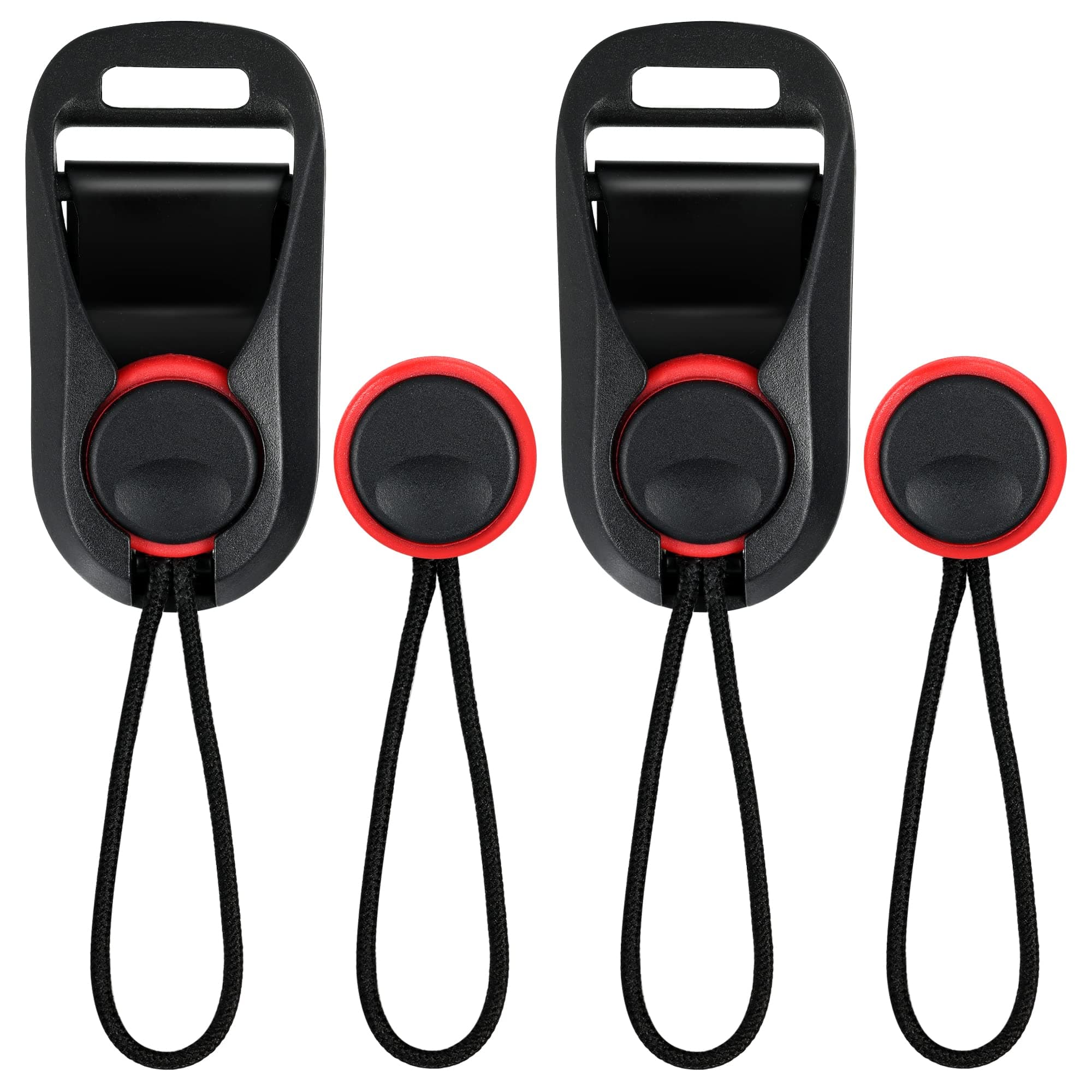 TOKIISHE Camera Shoulder Straps Quick Release Adapter, Pack of 2 Camera Strap Quick Release Mirrorless with Base, Connection Buckle Kit for Universal Camera Strap (Black), Connector:, Stretch diameter