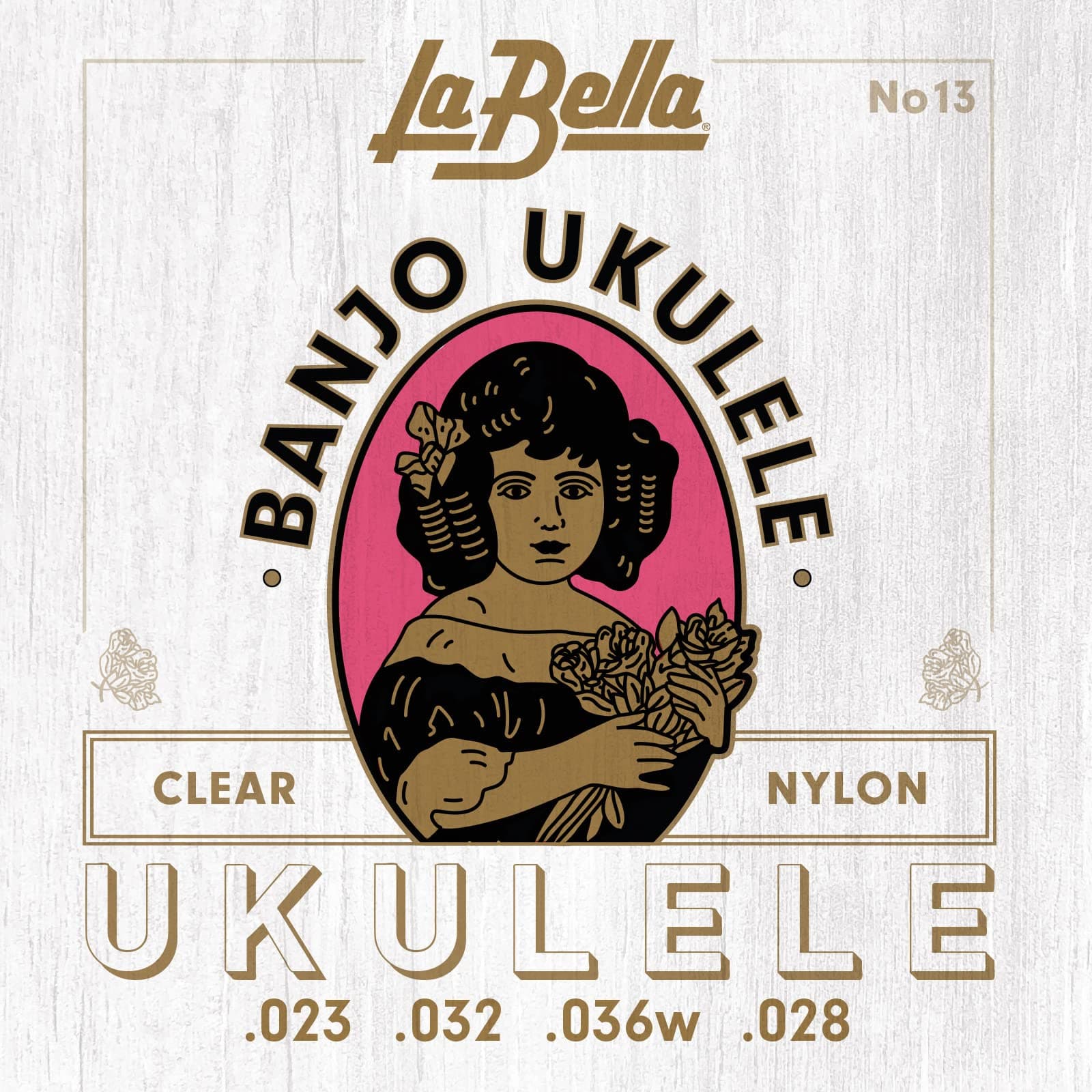 La Bella 13 Banjo Clear Nylon Ukulele Guitar String 23-28