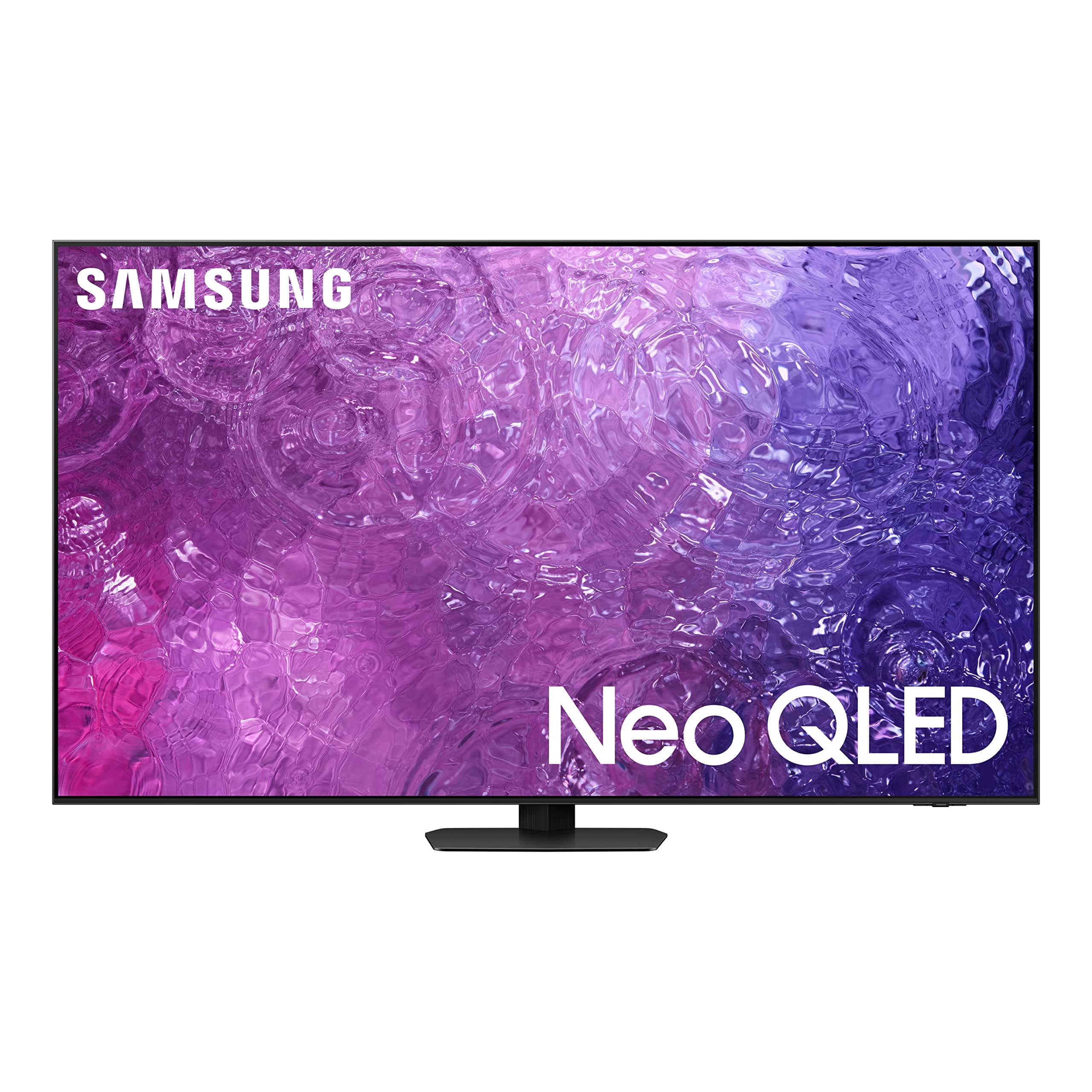 Samsung Smart TV, Neo QLED 4K, 85 Inch, Carbon Silver, Neural Quantum Processor 4K, Anti Reflection, OTS+, QA85QN90C - 2023 - International Version