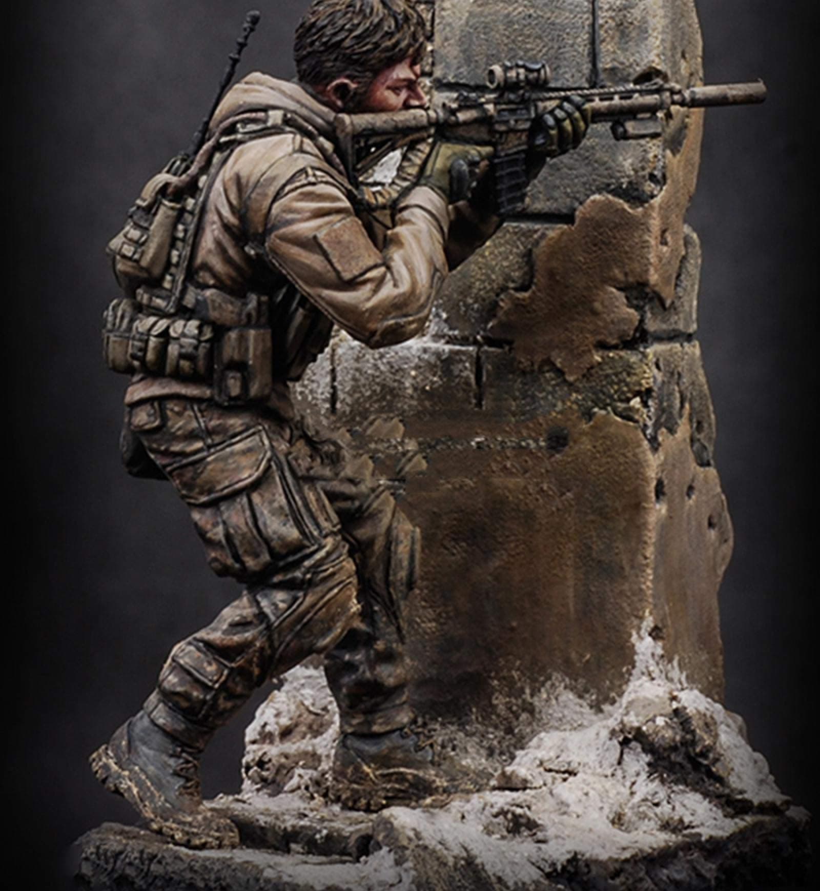 weizhang 1/24 75mm modern U.S. commando sniper resin character model (with base) unpainted and self-assembled miniature model kit-T49V69