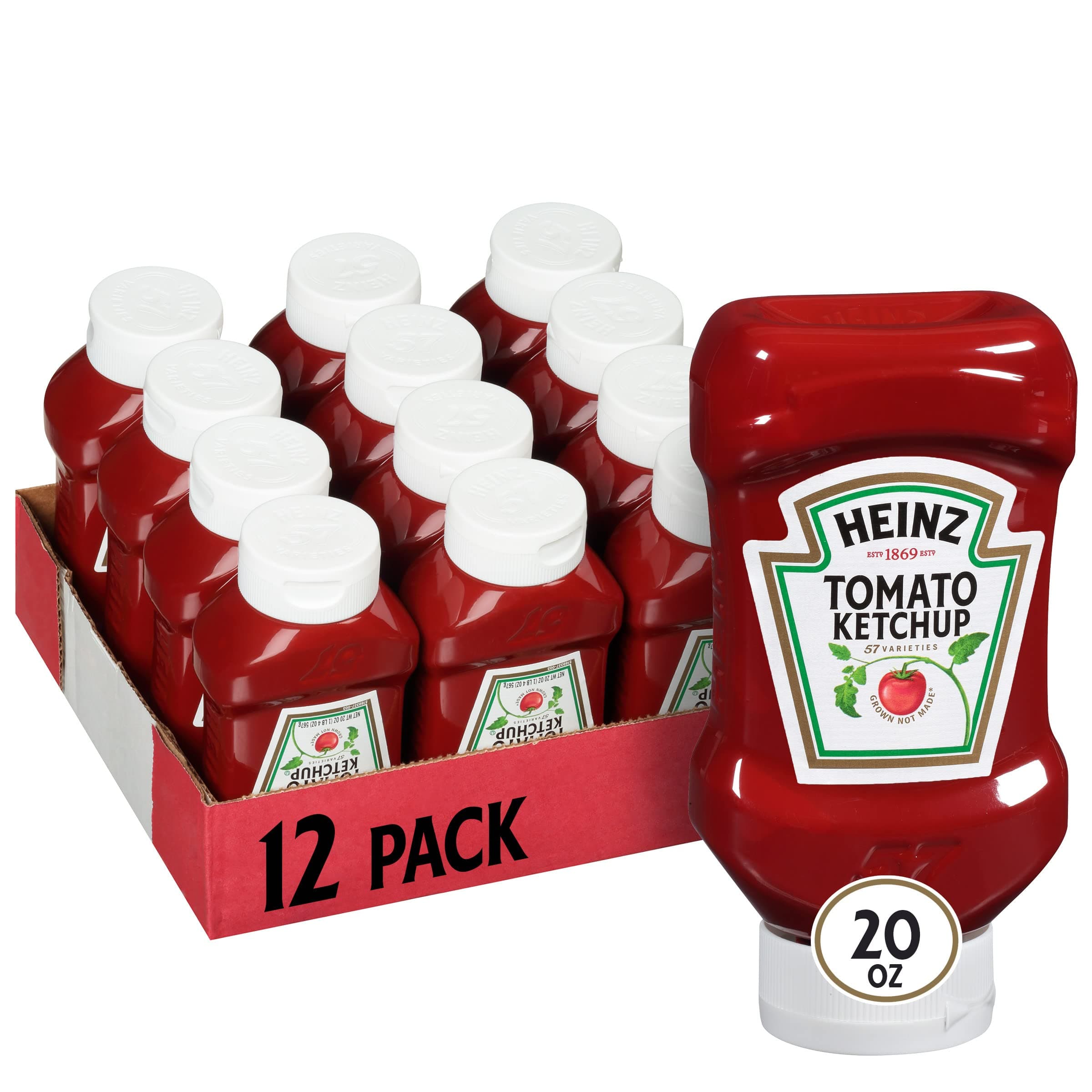 Ketchup Forever Full Inverted Bottle (20 oz, Pack of 12)